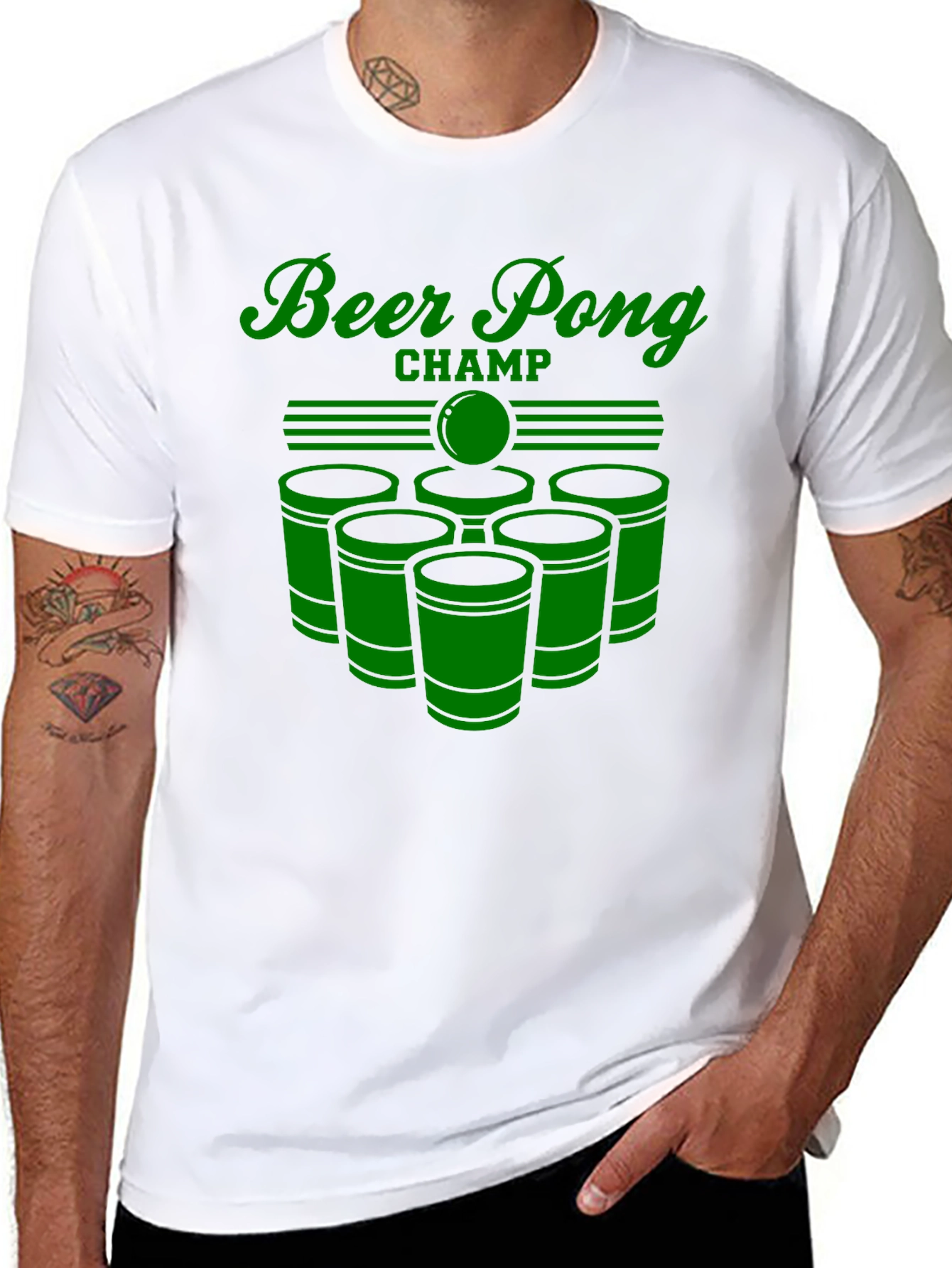 Beer Pong Champ Graphic Tee - Party Ready!