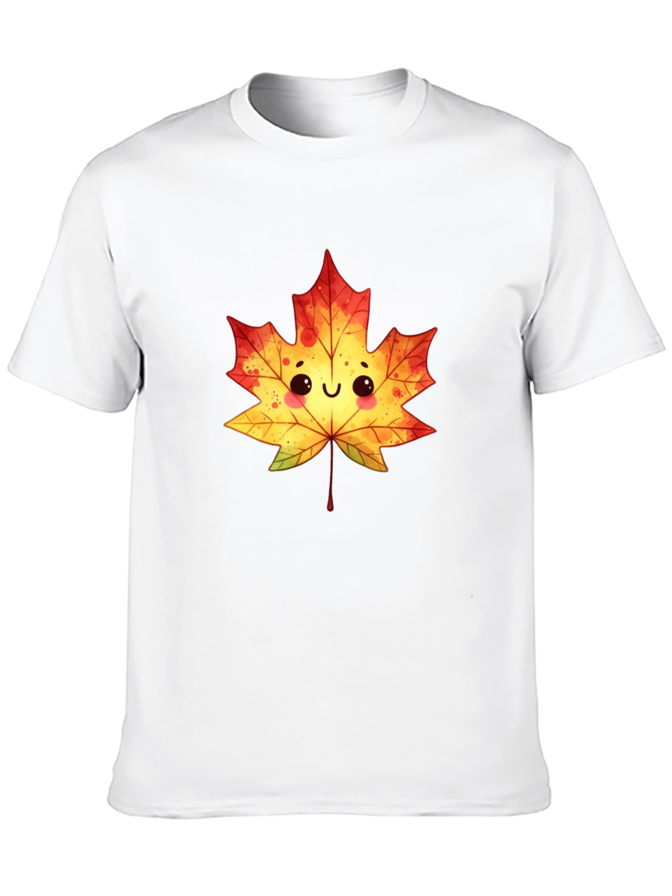 Cute Maple Leaf Graphic Tee - Fall Vibes
