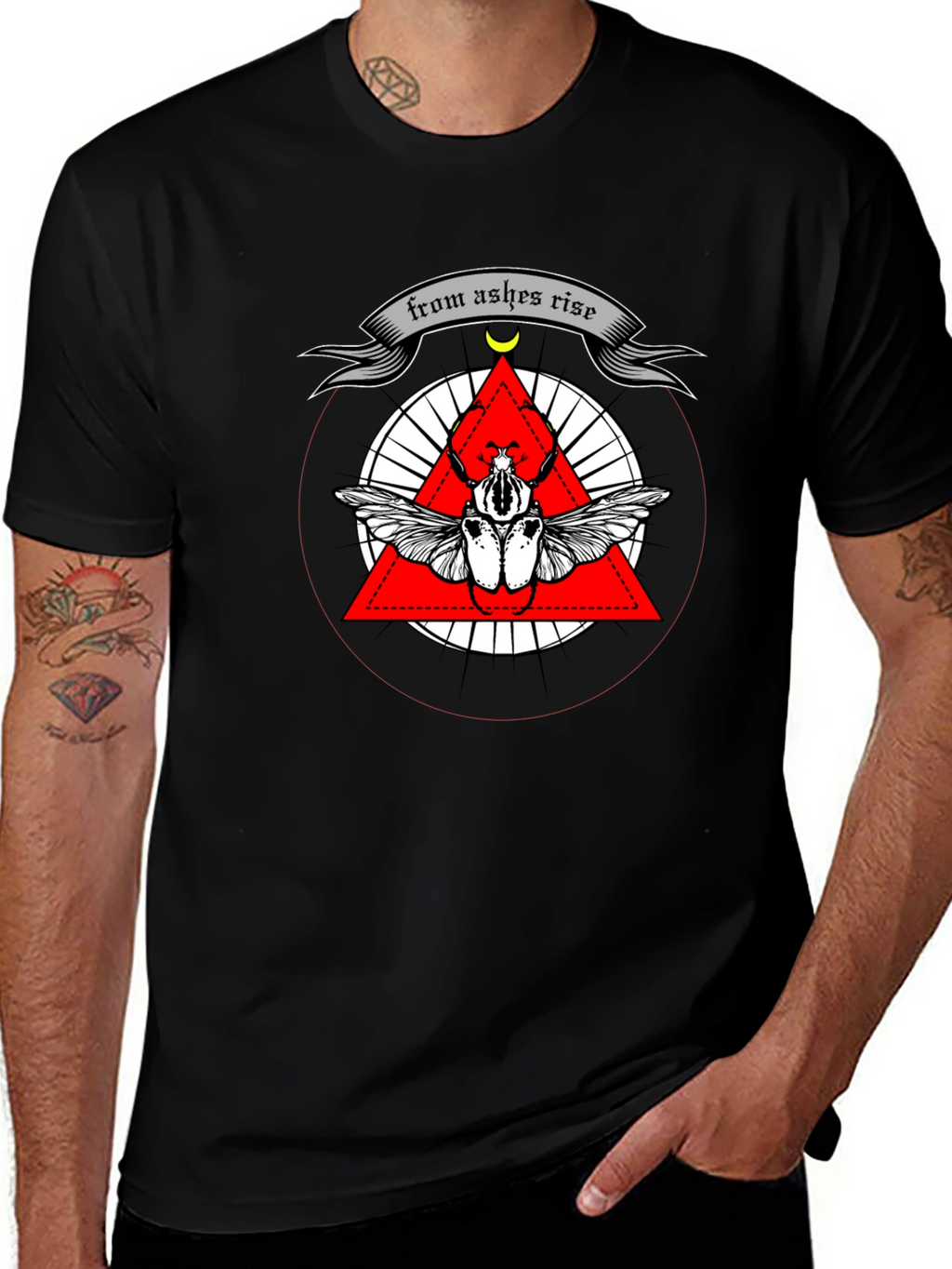 From Ashes Rise Graphic T-Shirt - Black