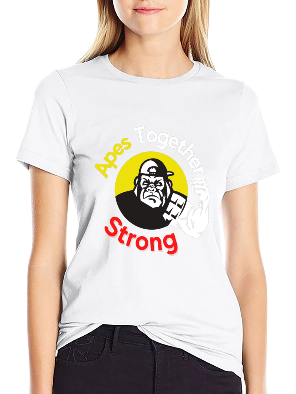 Apes Together Strong Graphic T-Shirt - Black