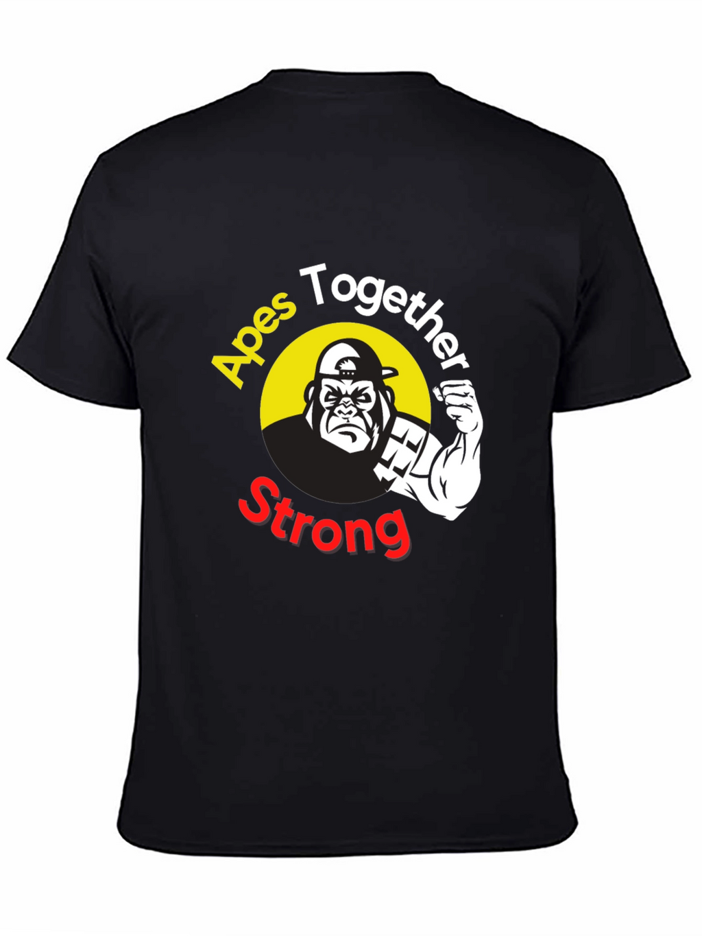 Apes Together Strong Graphic T-Shirt - Black