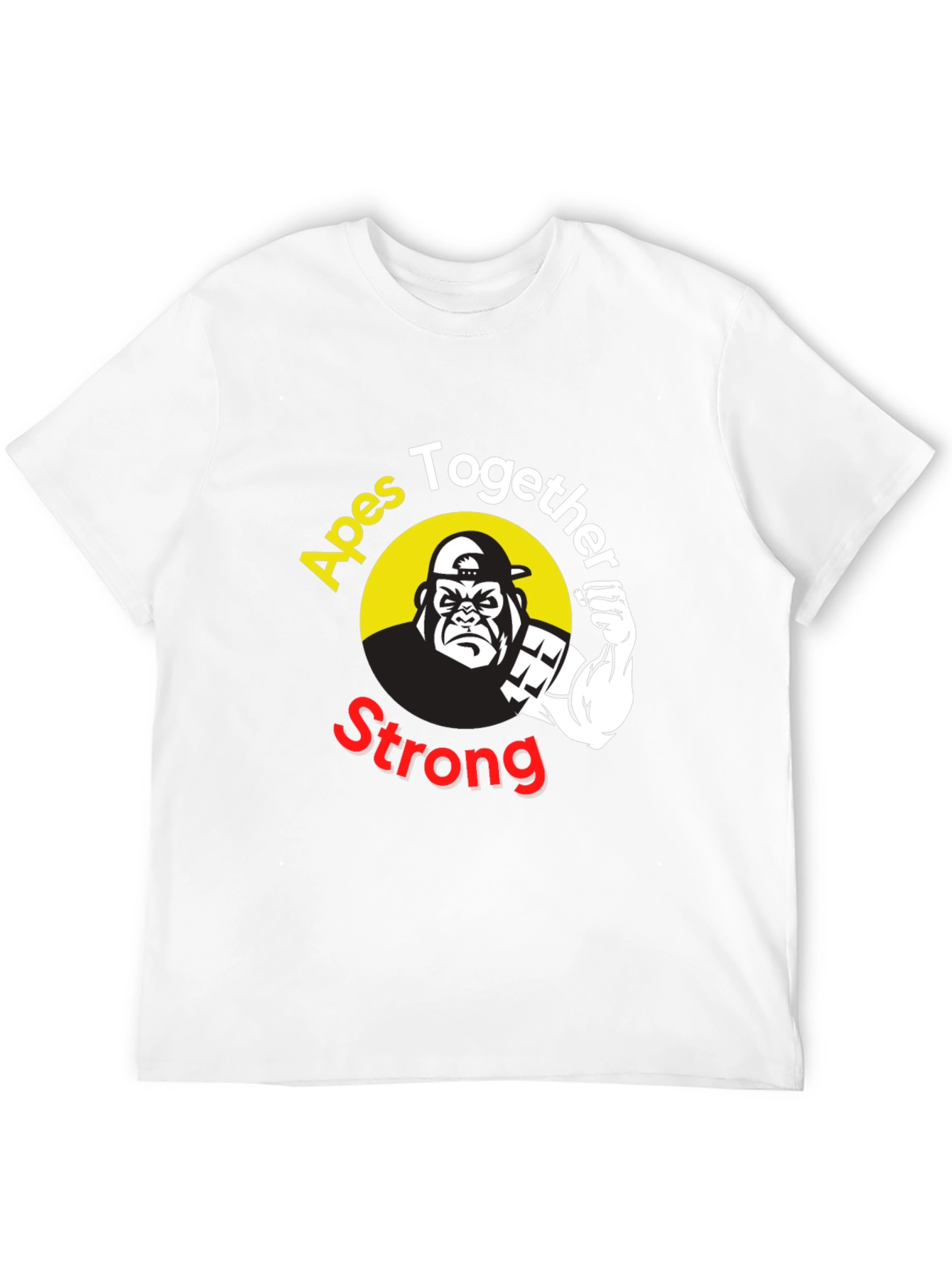 Apes Together Strong Graphic T-Shirt - Black