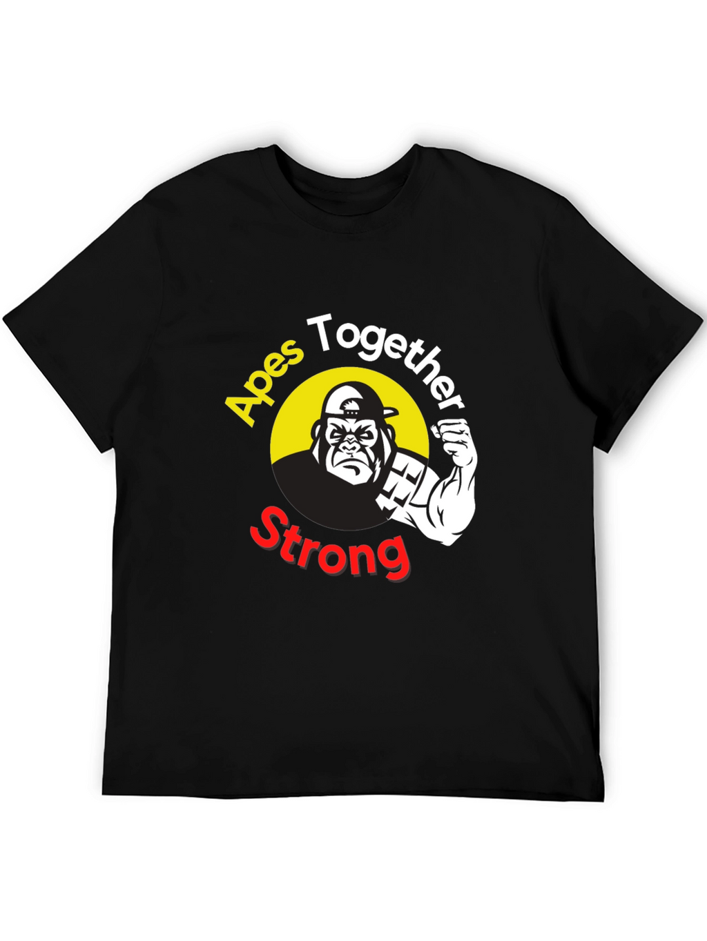 Apes Together Strong Graphic T-Shirt - Black