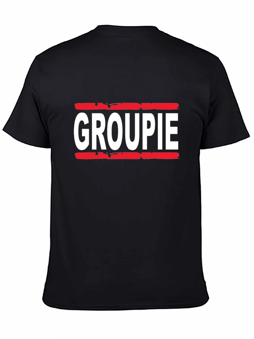 Groupie Graphic Tee - Black Cotton T-Shirt