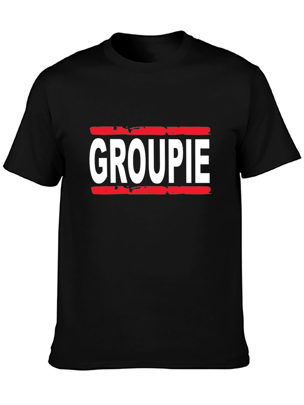 Groupie Graphic Tee - Black Cotton T-Shirt