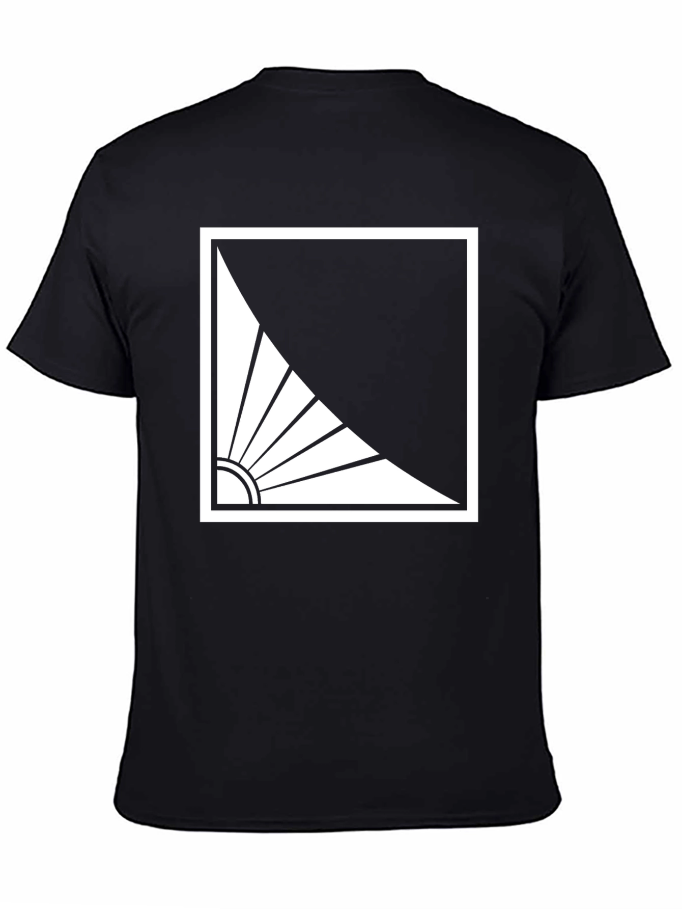 Abstract Sun Graphic Tee - Modern Style