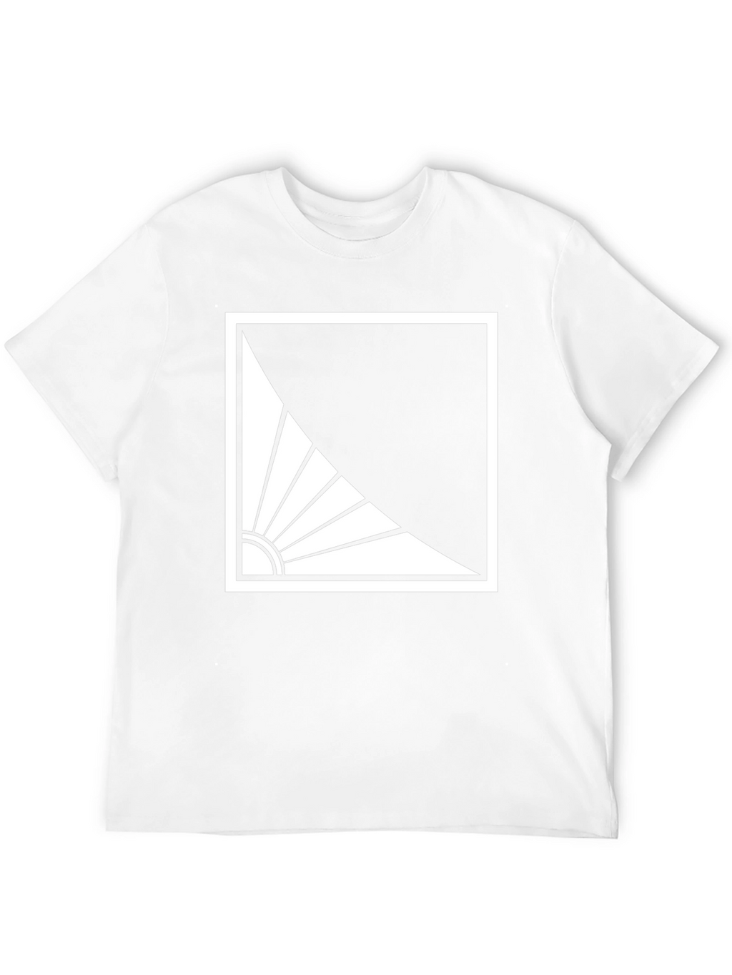 Abstract Sun Graphic Tee - Modern Style