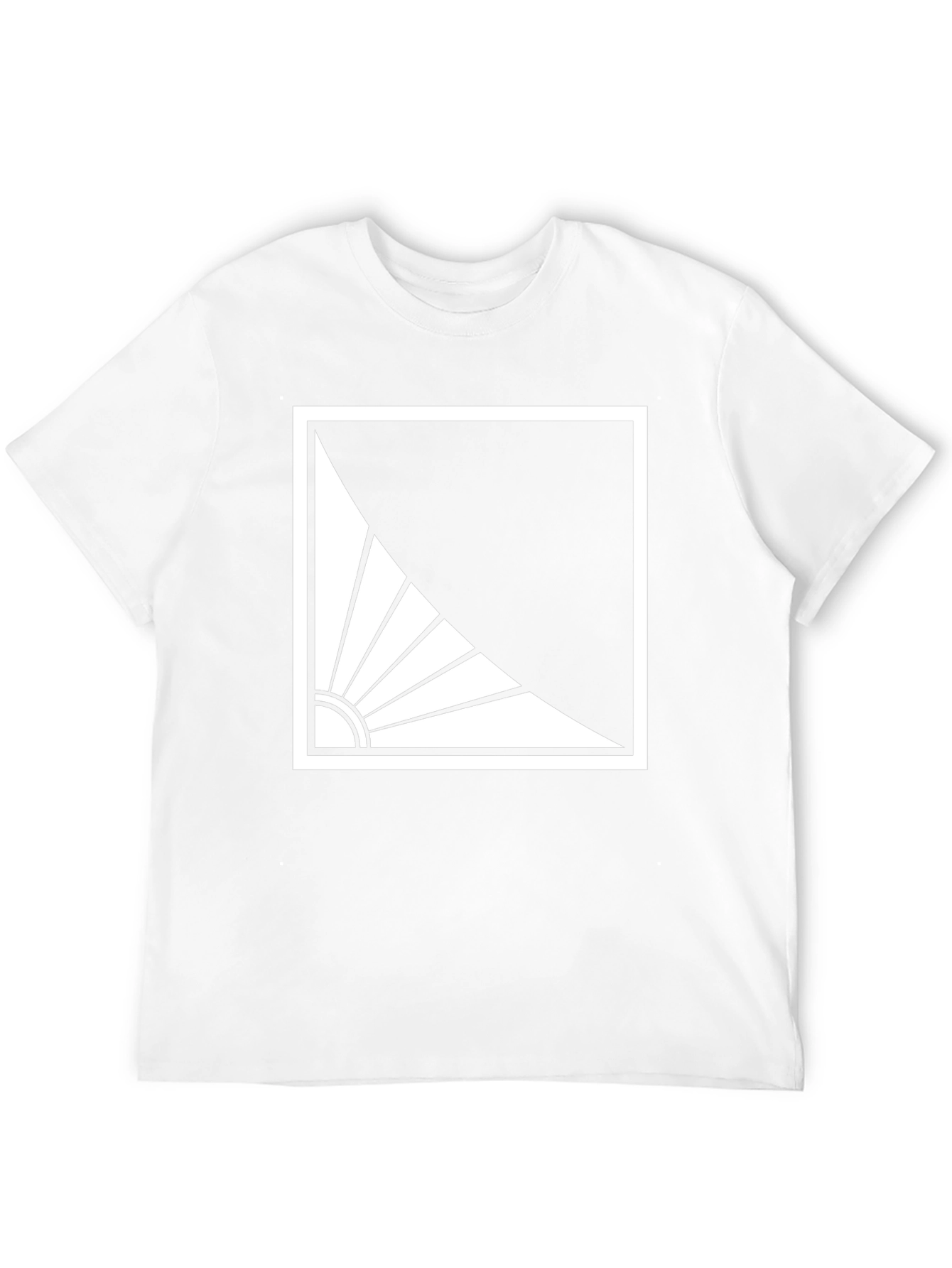 Abstract Sun Graphic Tee - Modern Style