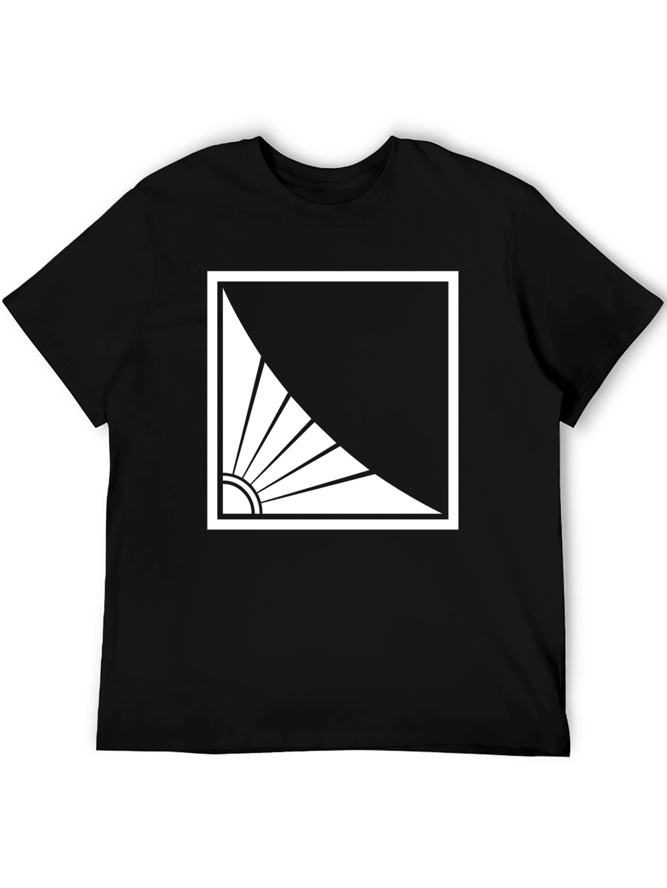 Abstract Sun Graphic Tee - Modern Style