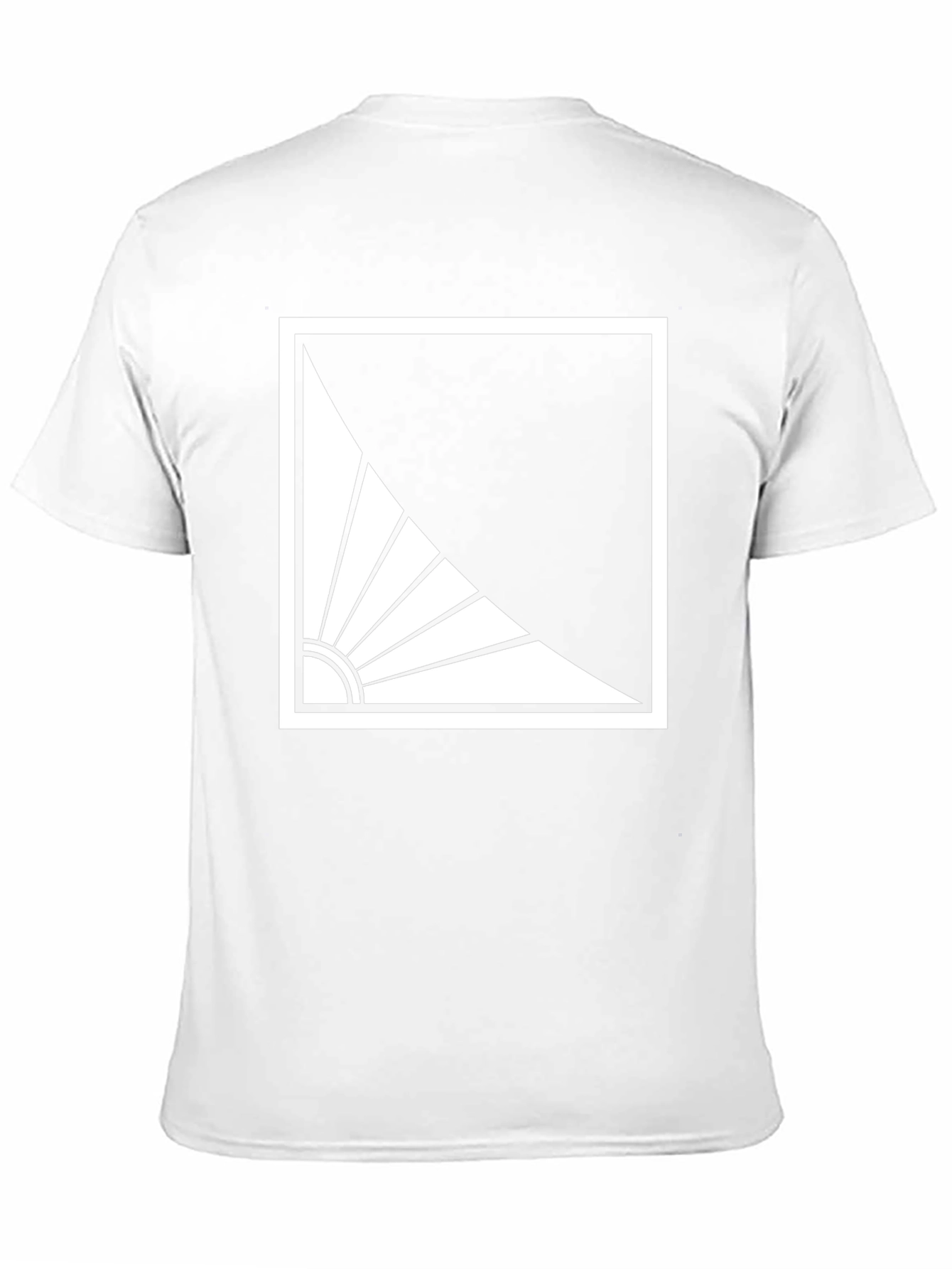 Abstract Sun Graphic Tee - Modern Style