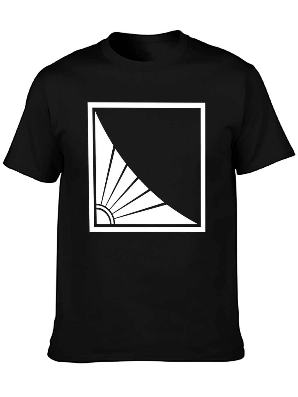 Abstract Sun Graphic Tee - Modern Style