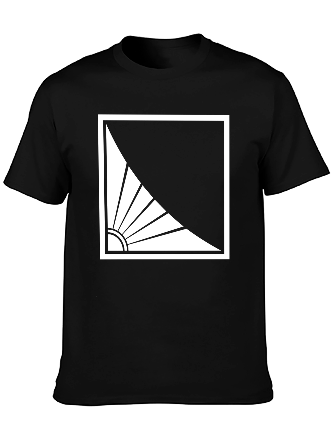 Abstract Sun Graphic Tee - Modern Style