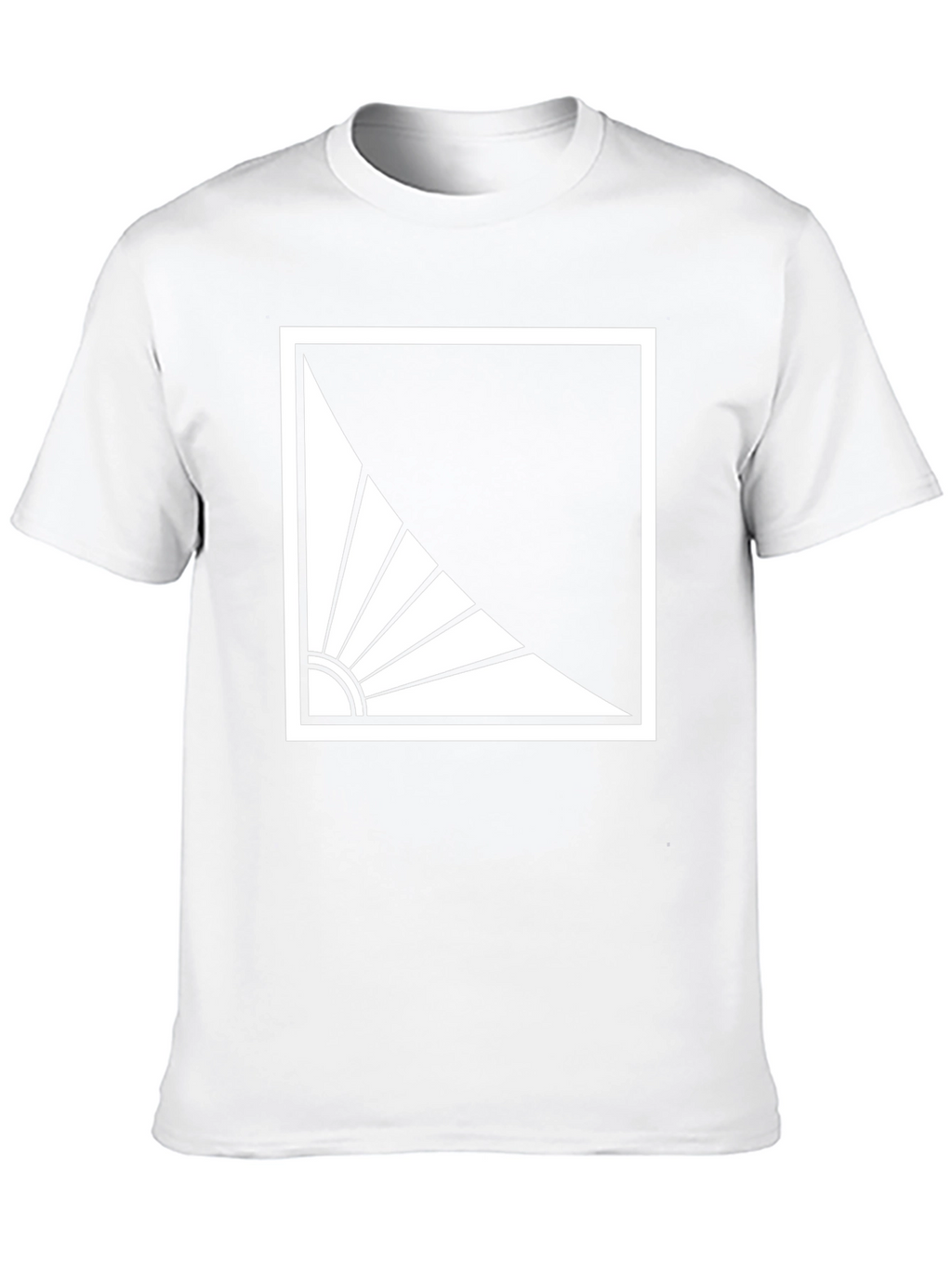 Abstract Sun Graphic Tee - Modern Style