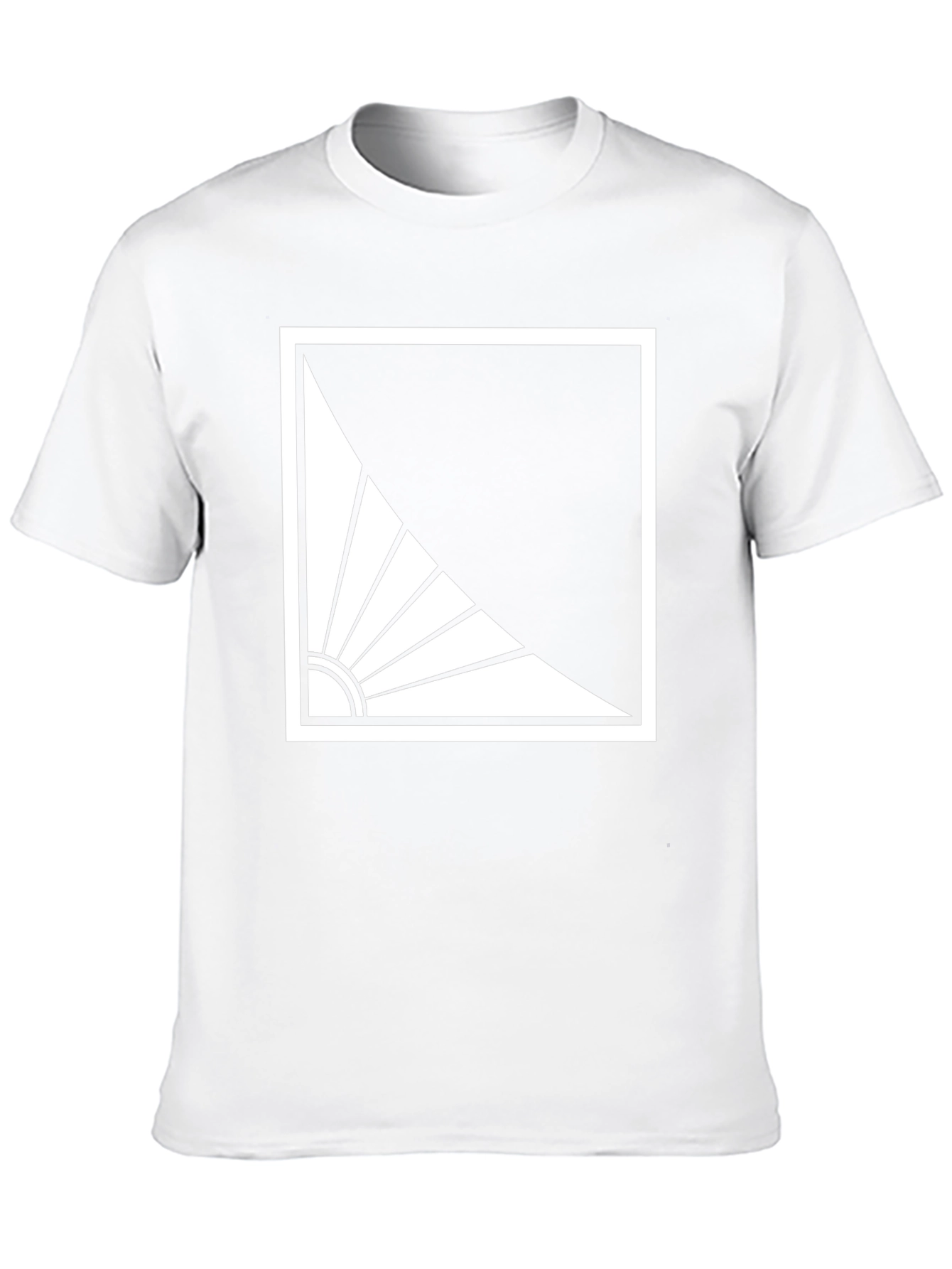 Abstract Sun Graphic Tee - Modern Style
