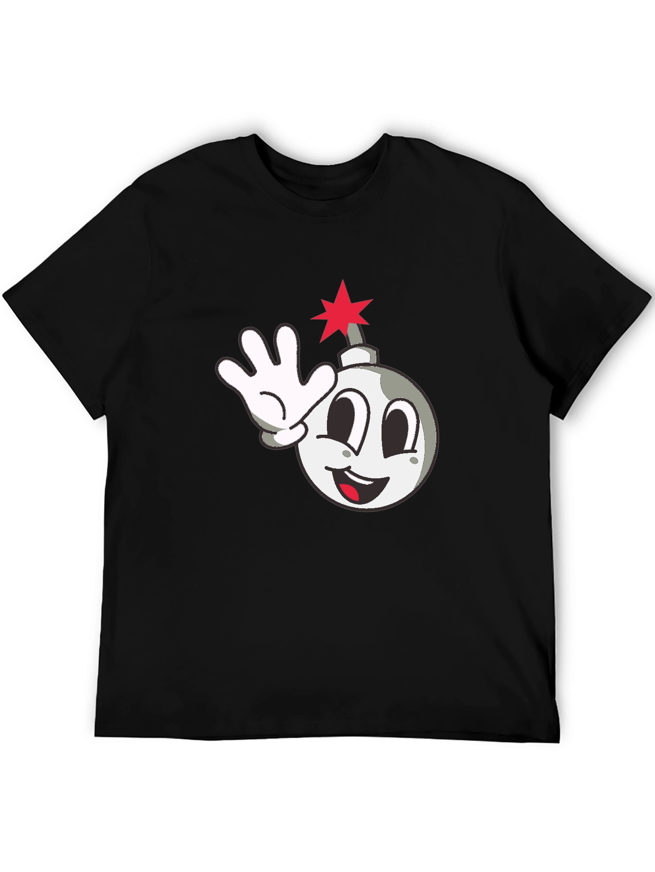 Cartoon Bomb Graphic T-Shirt