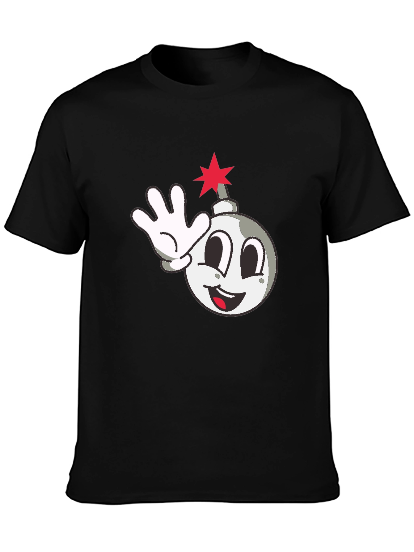 Cartoon Bomb Graphic T-Shirt
