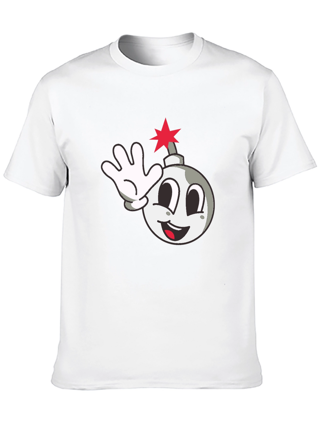 Cartoon Bomb Graphic T-Shirt