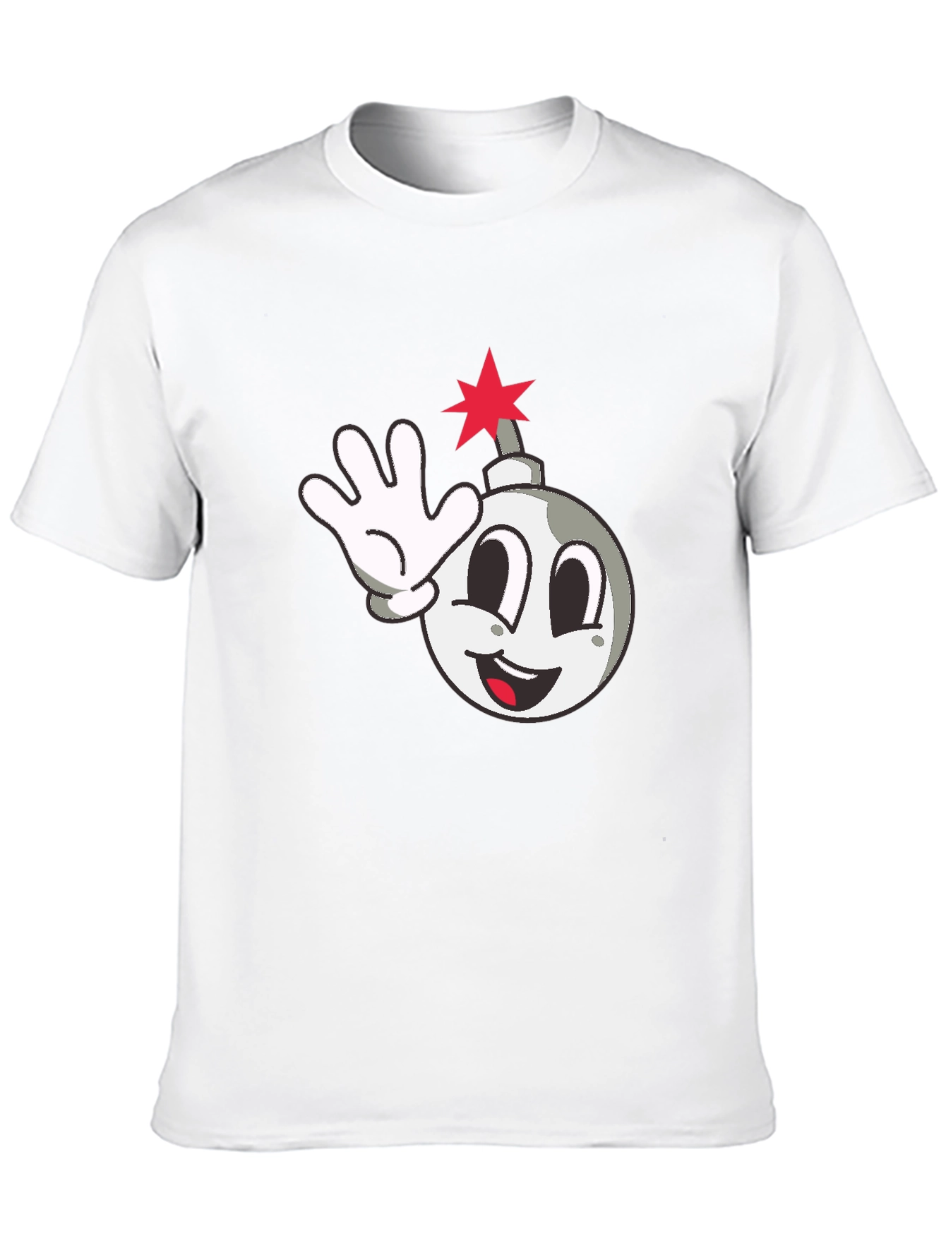 Cartoon Bomb Graphic T-Shirt