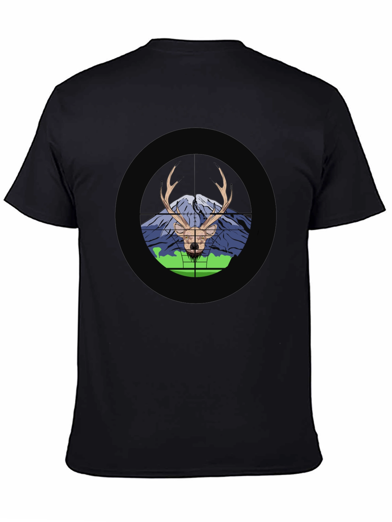 Deer in Crosshairs Graphic T-Shirt - Hunting Theme