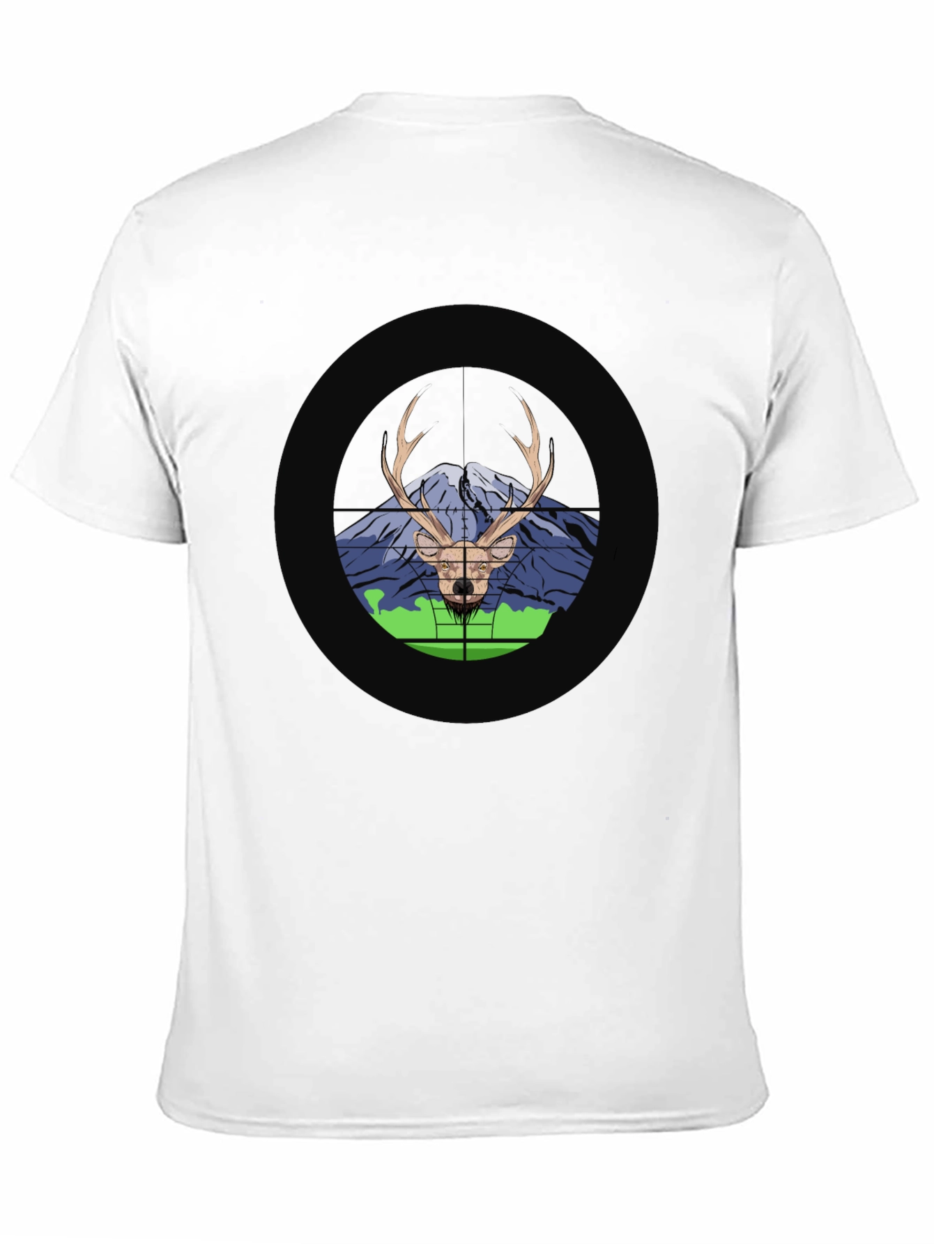 Deer in Crosshairs Graphic T-Shirt - Hunting Theme