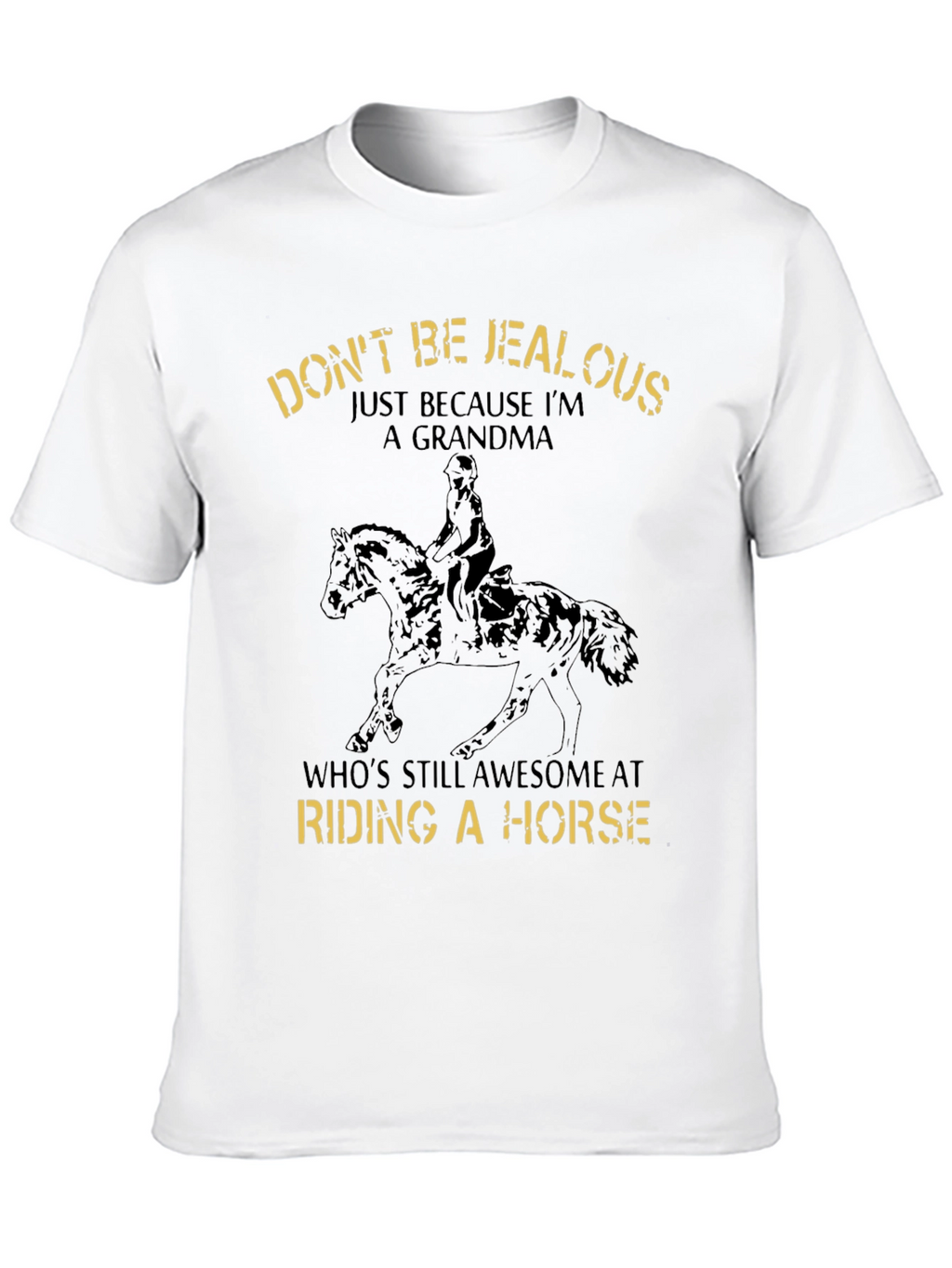 Awesome Grandma Riding Horse T-Shirt