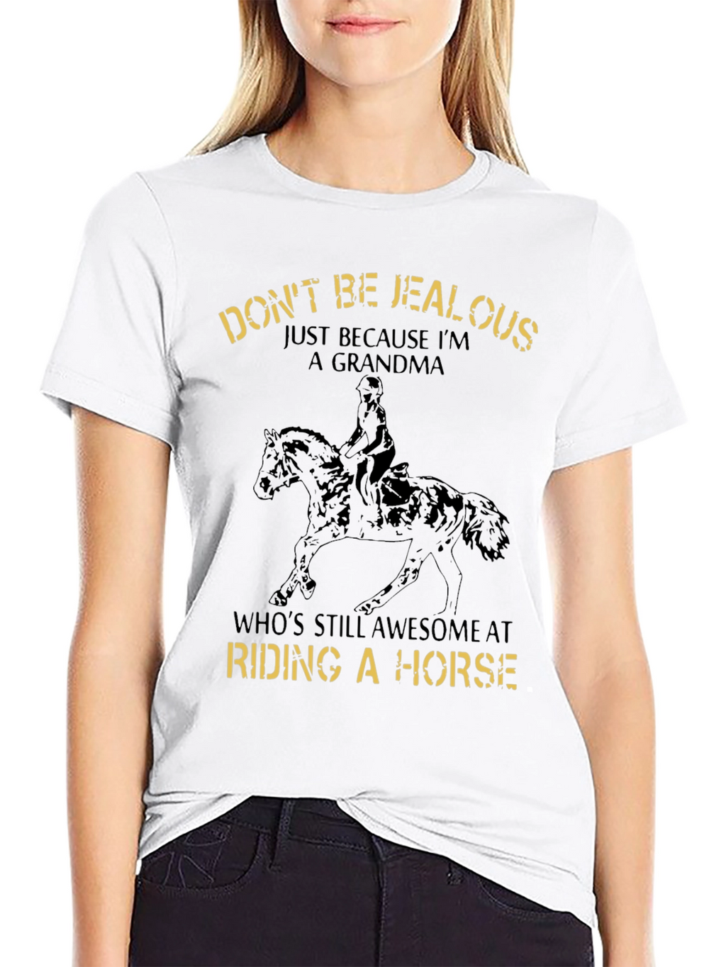 Awesome Grandma Riding Horse T-Shirt