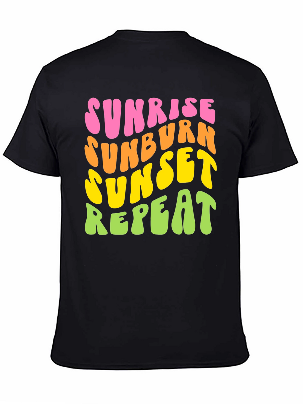 Sunrise Sunburn Sunset Repeat Graphic Tee