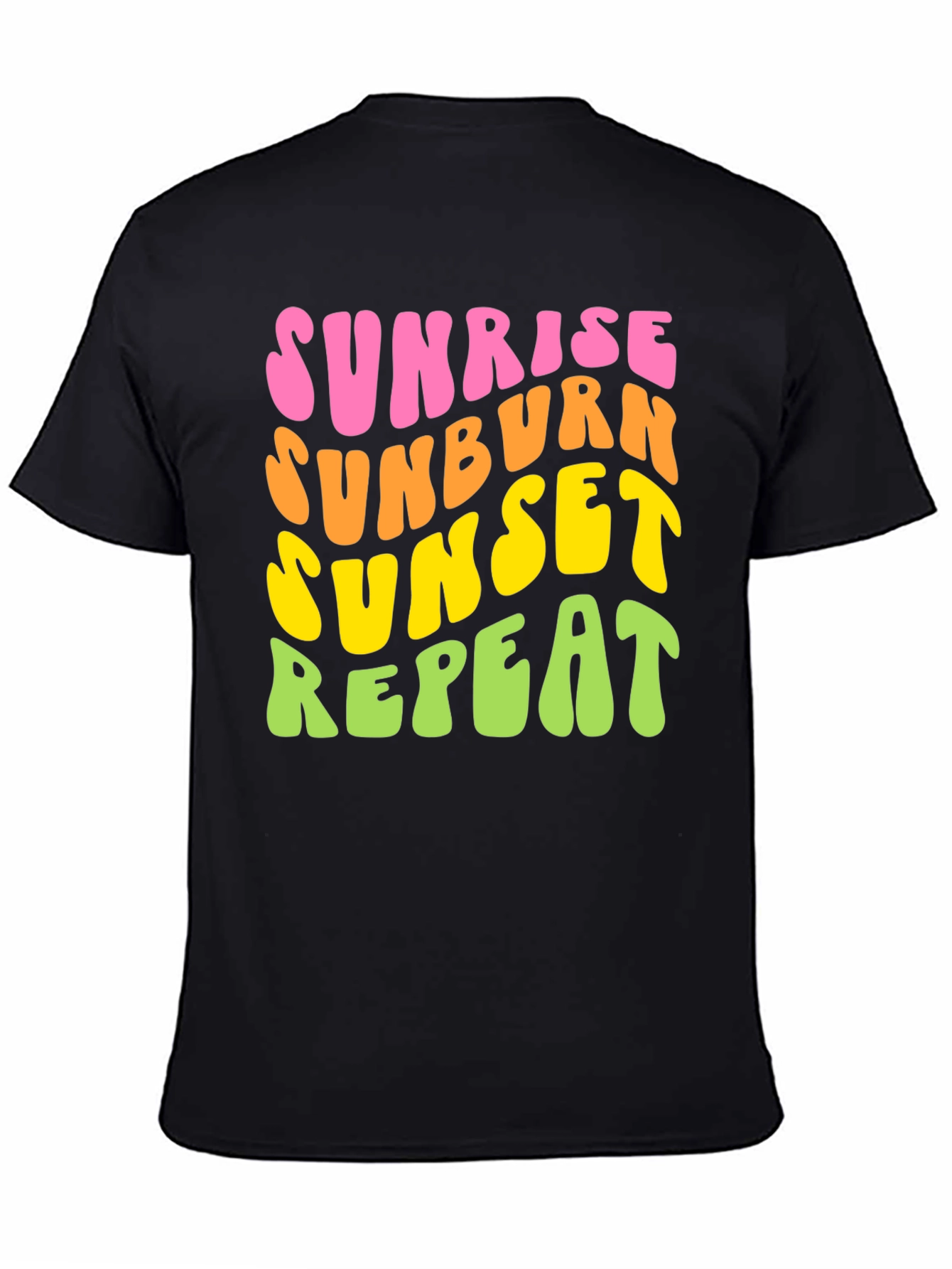 Sunrise Sunburn Sunset Repeat Graphic Tee
