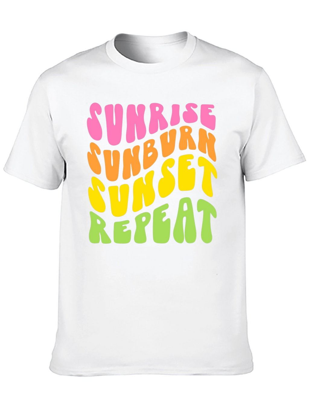 Sunrise Sunburn Sunset Repeat Graphic Tee