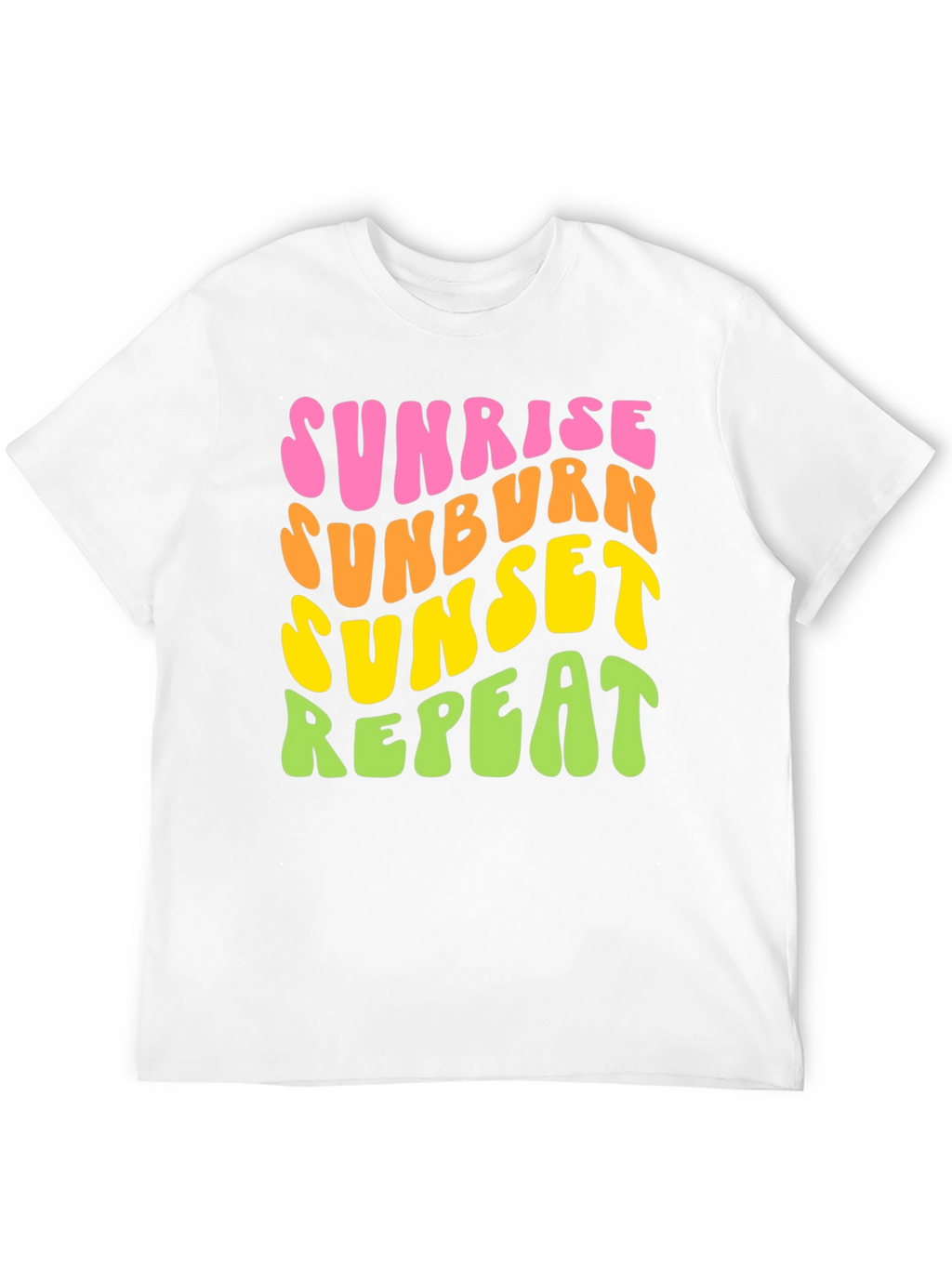 Sunrise Sunburn Sunset Repeat Graphic Tee