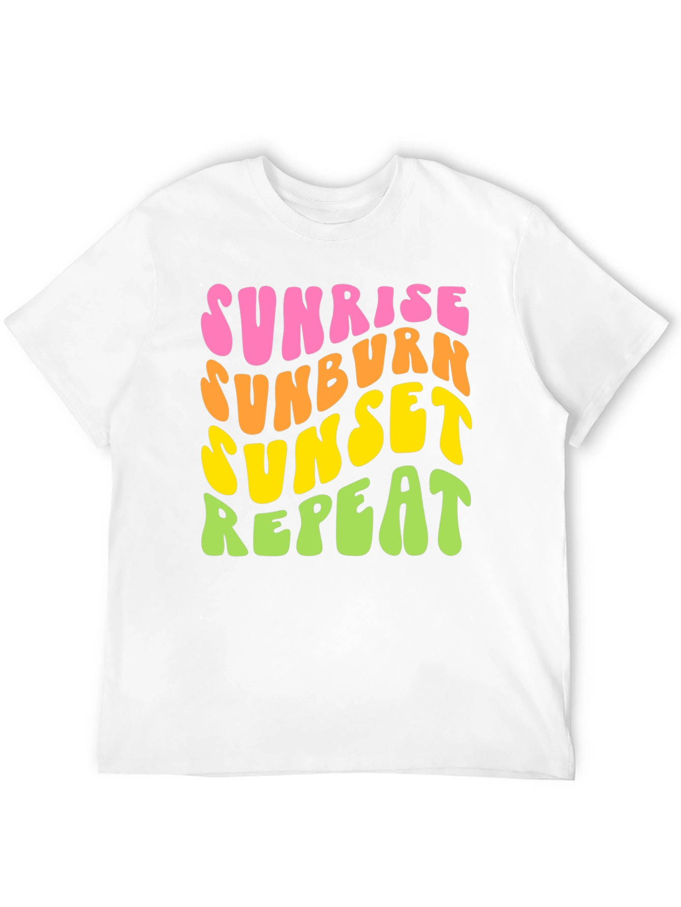 Sunrise Sunburn Sunset Repeat Graphic Tee