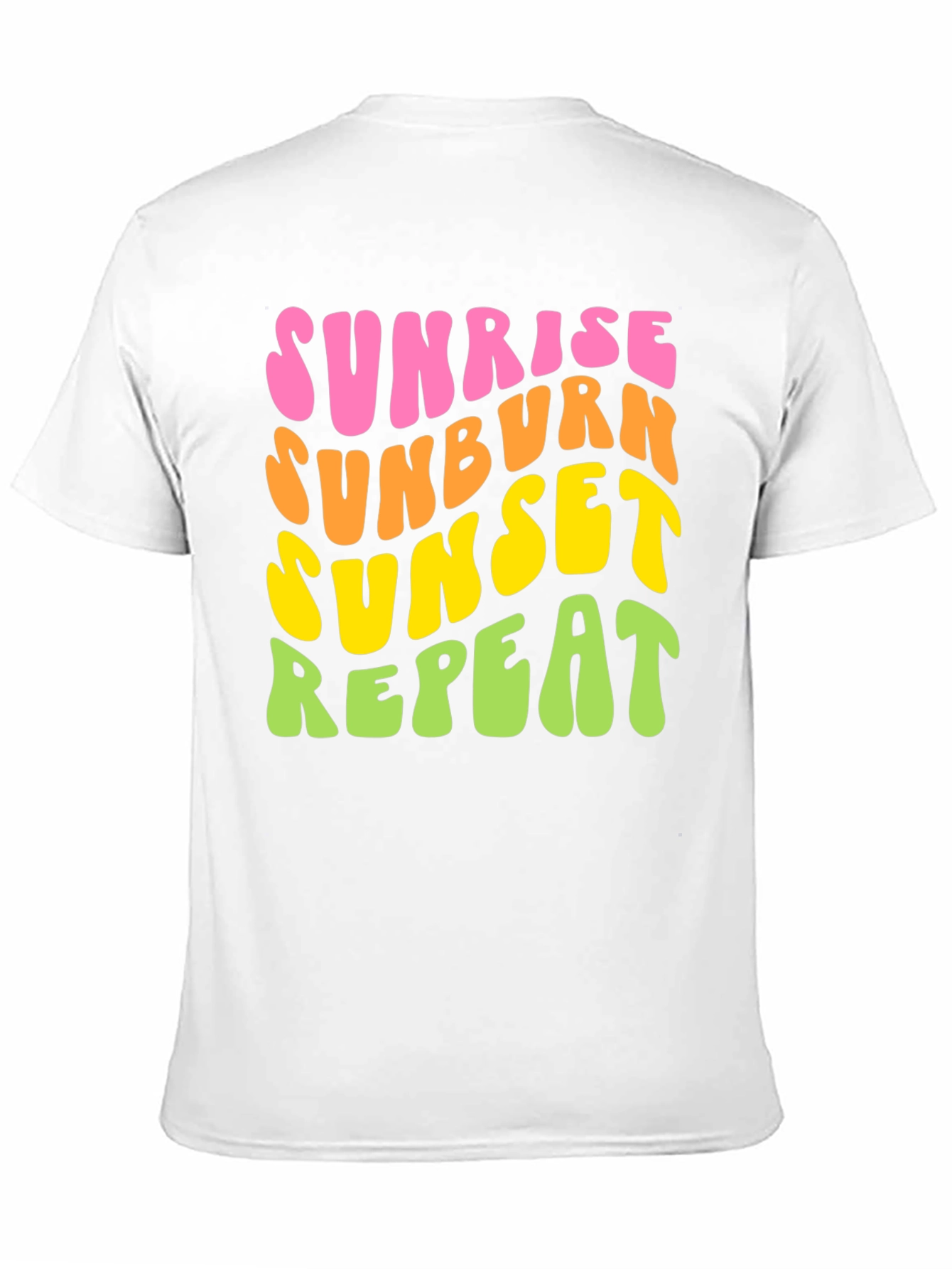 Sunrise Sunburn Sunset Repeat Graphic Tee