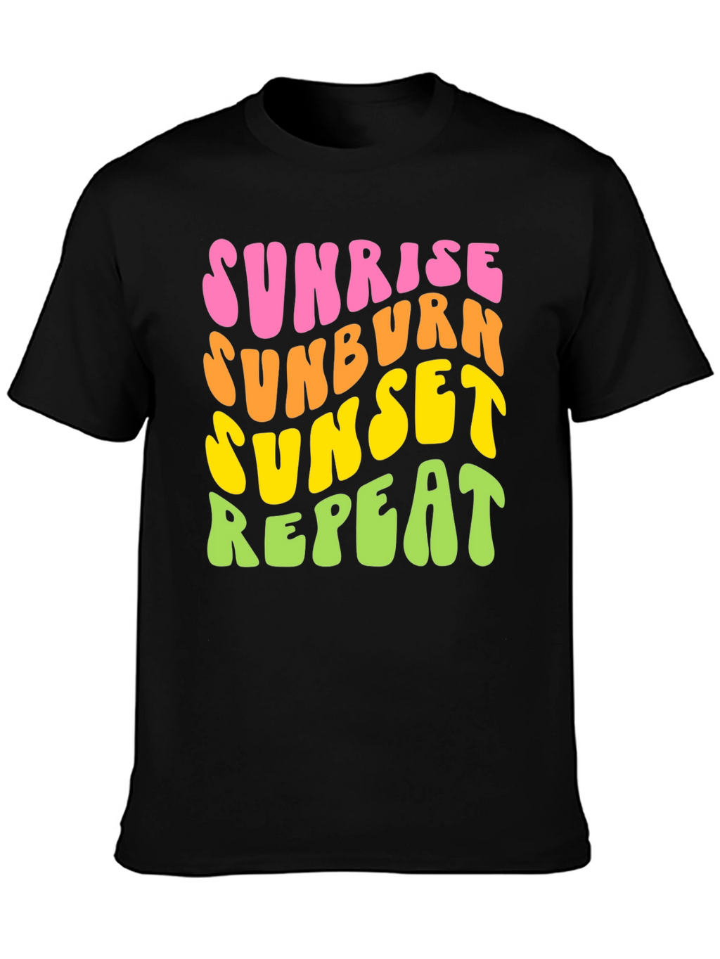 Sunrise Sunburn Sunset Repeat Graphic Tee