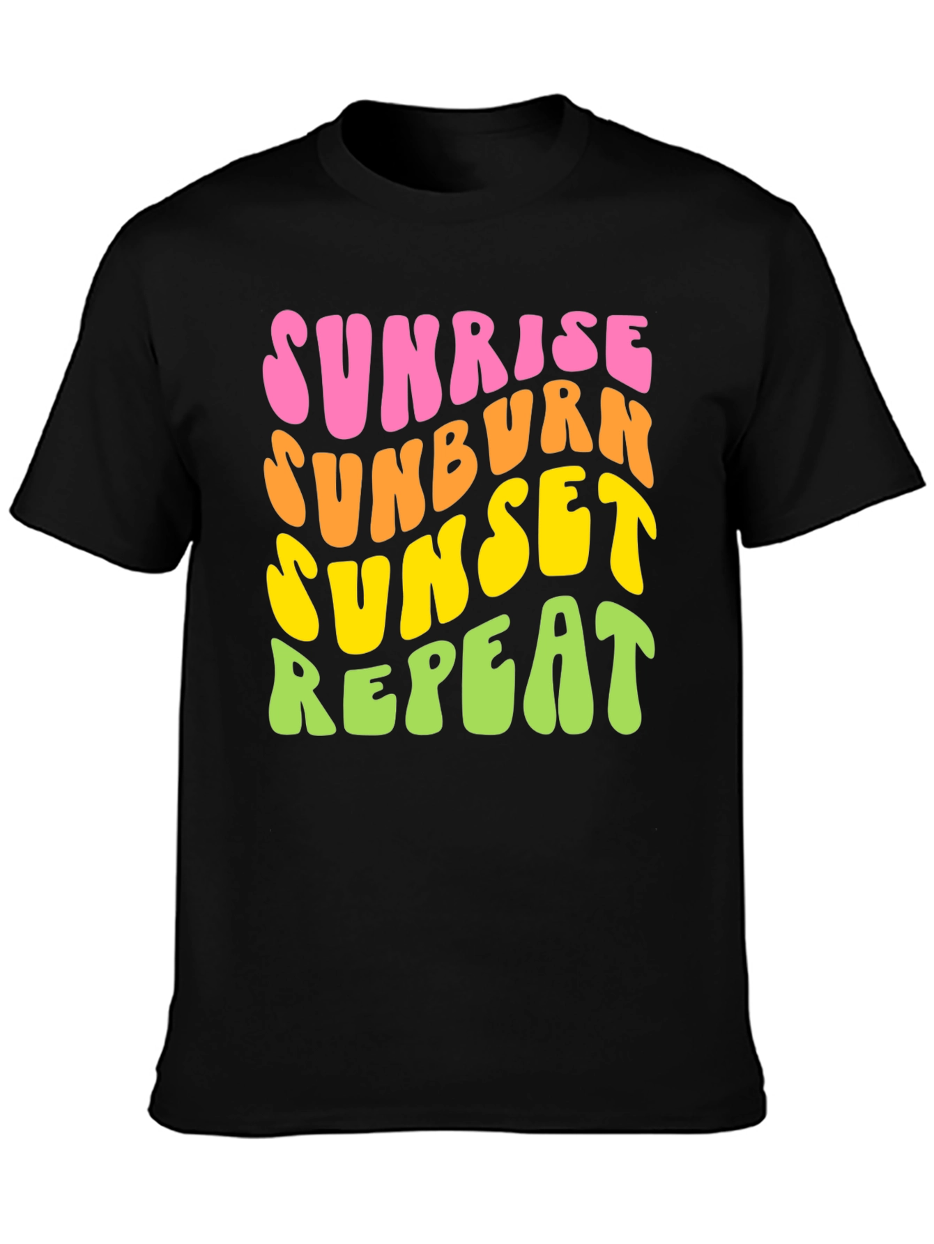 Sunrise Sunburn Sunset Repeat Graphic Tee