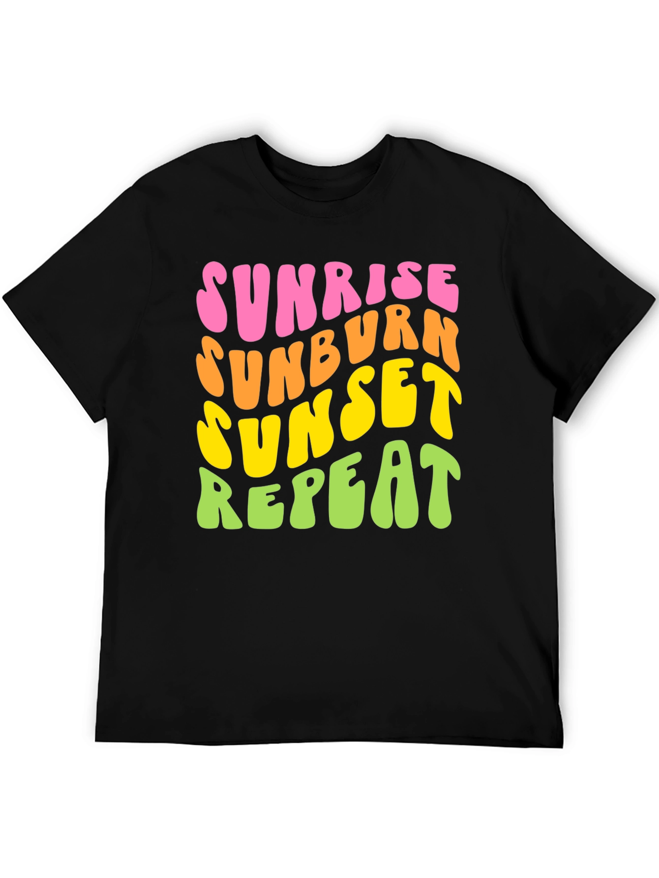 Sunrise Sunburn Sunset Repeat Graphic Tee