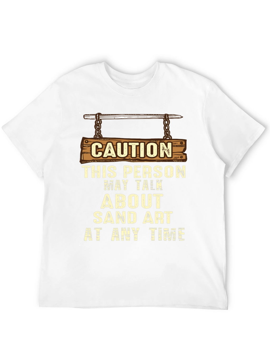 Caution Sand Art T-Shirt