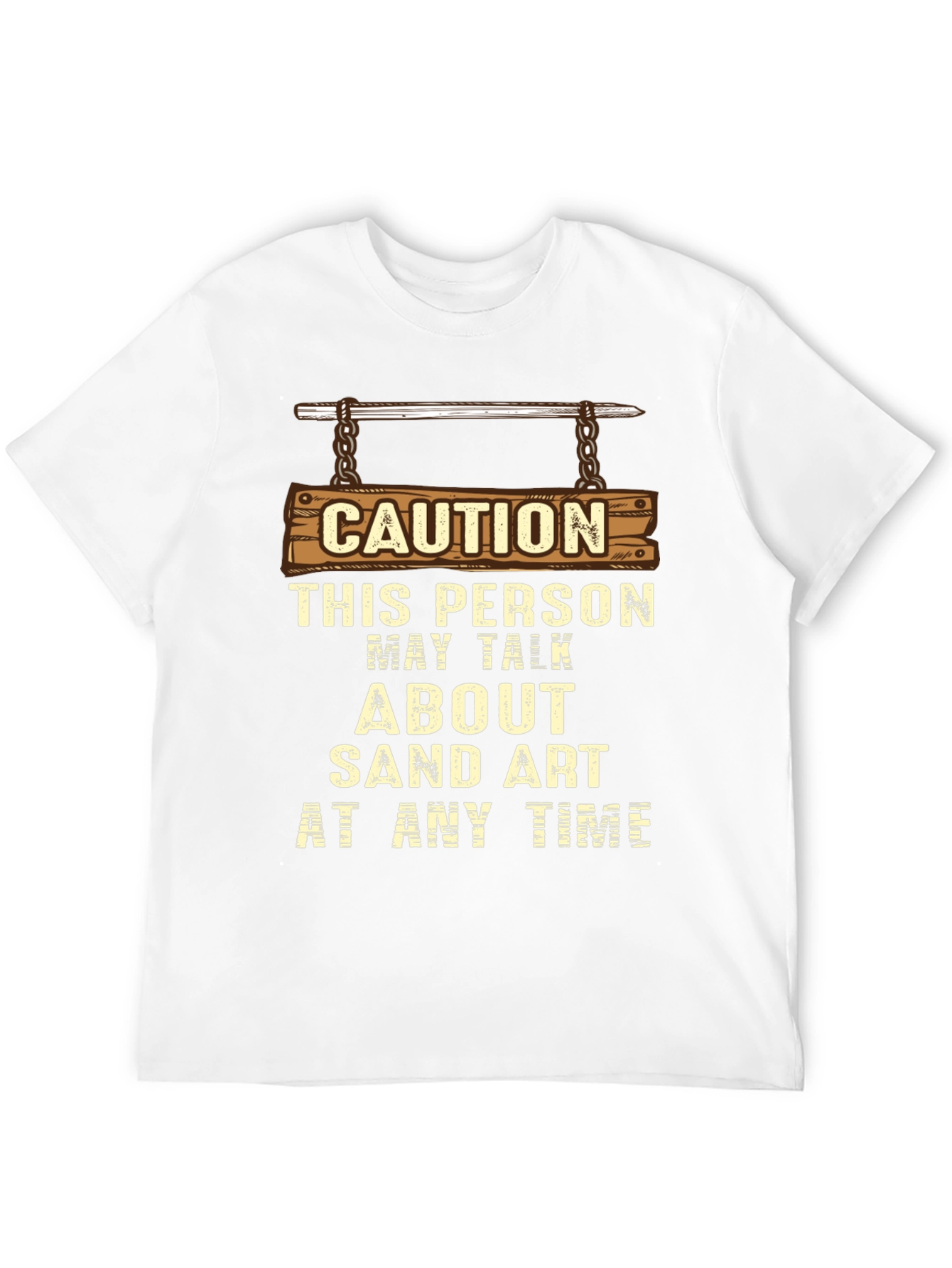 Caution Sand Art T-Shirt
