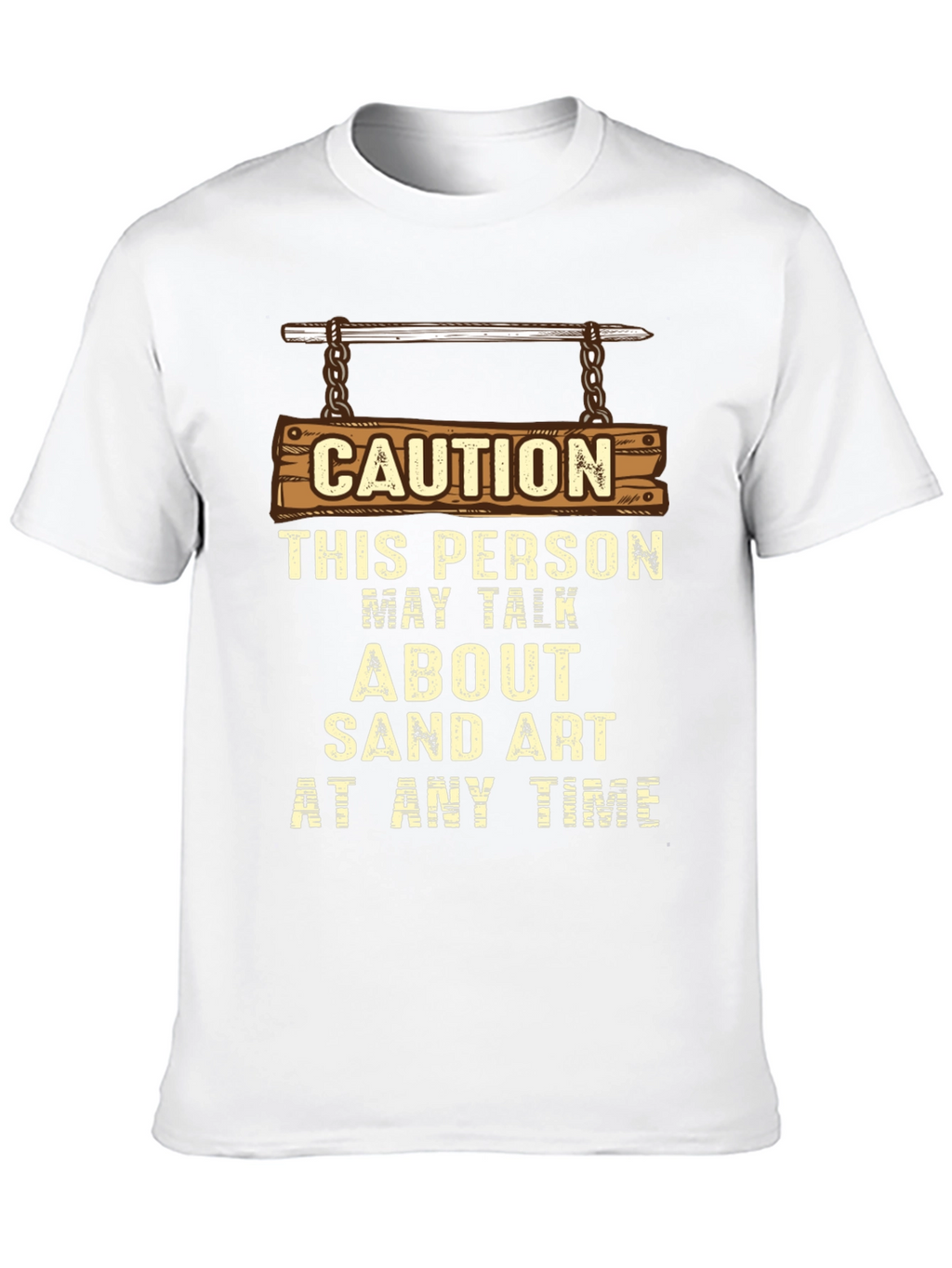 Caution Sand Art T-Shirt