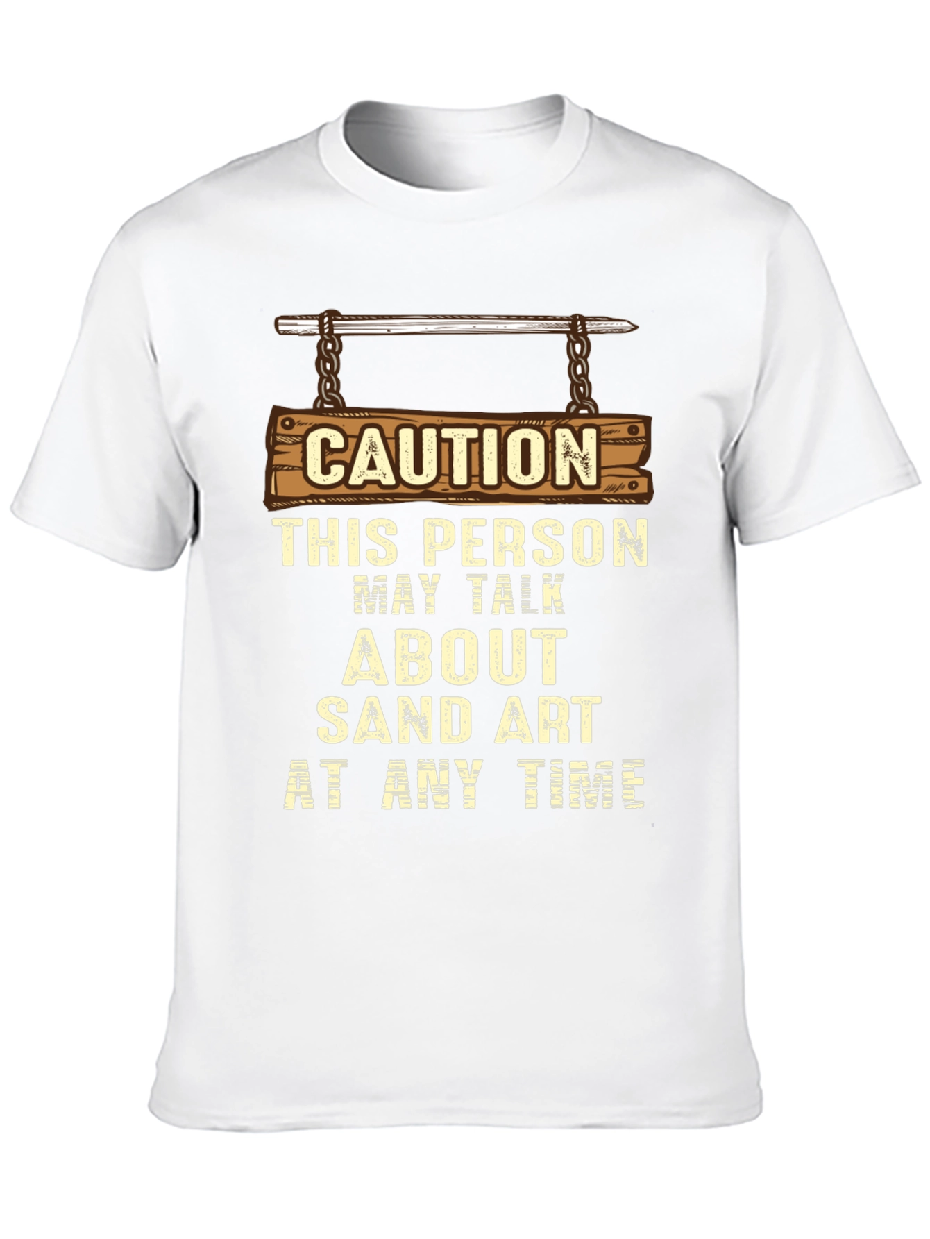 Caution Sand Art T-Shirt