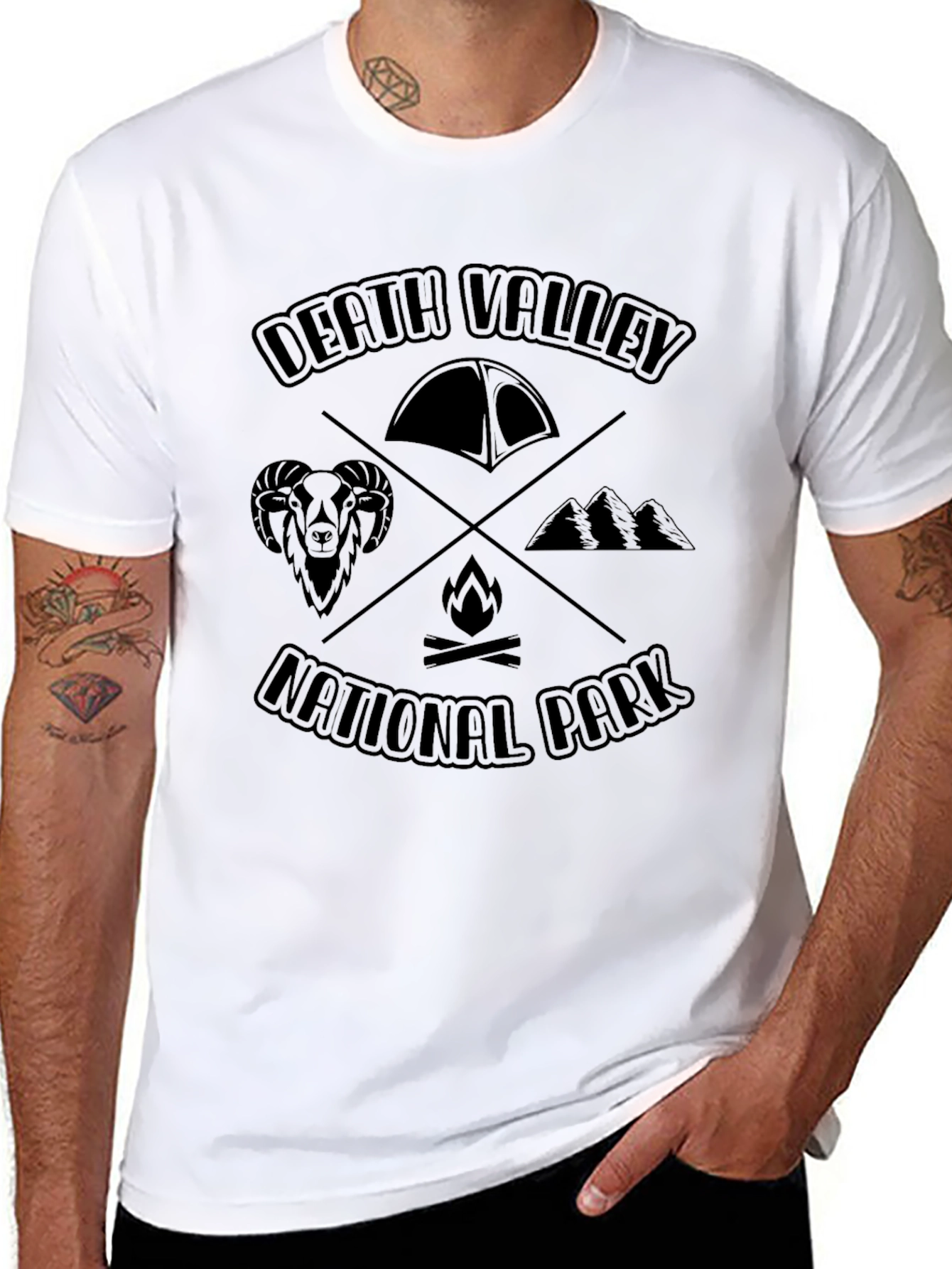 Death Valley National Park Black Graphic Tee