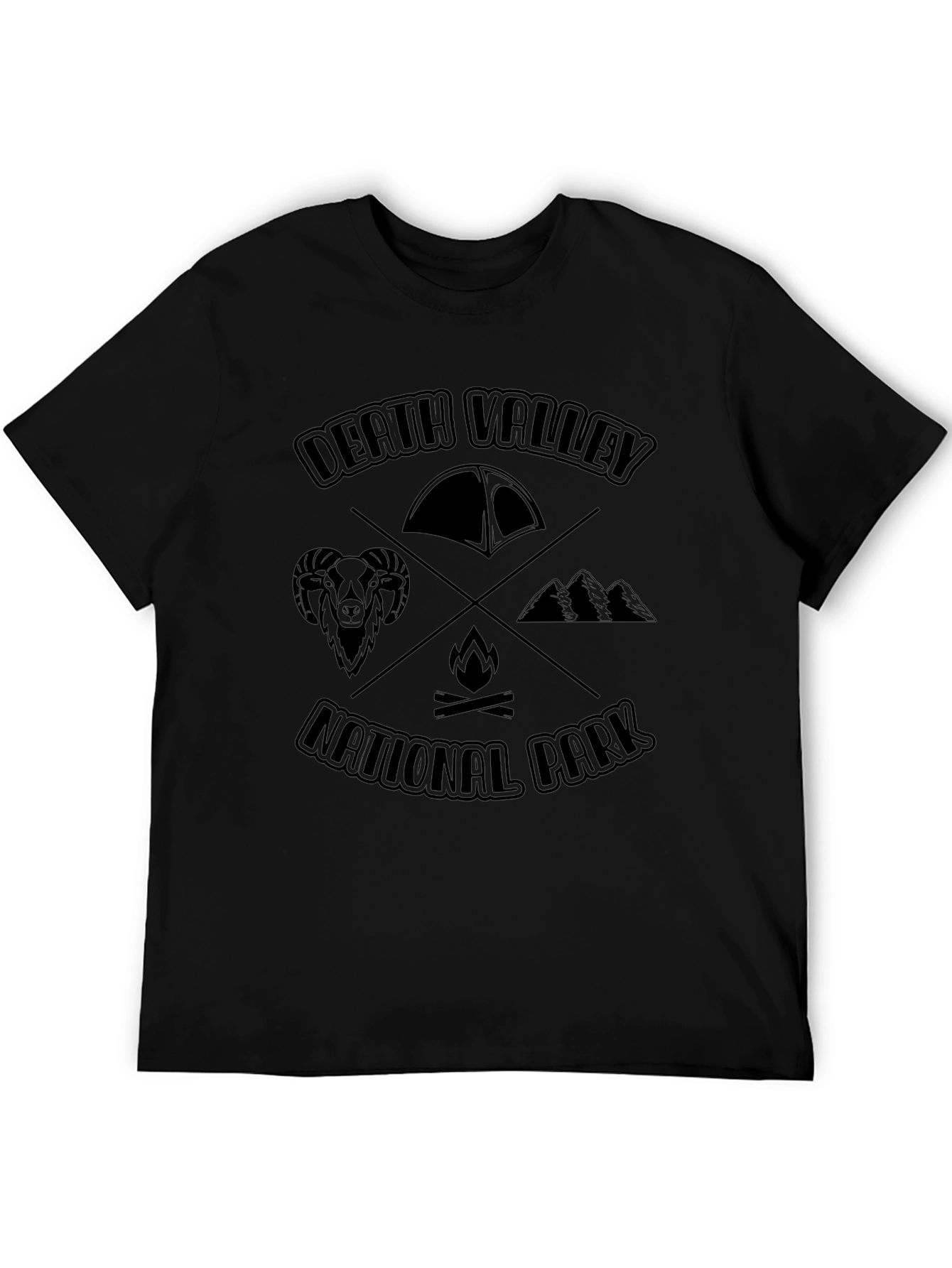 Death Valley National Park Black Graphic Tee