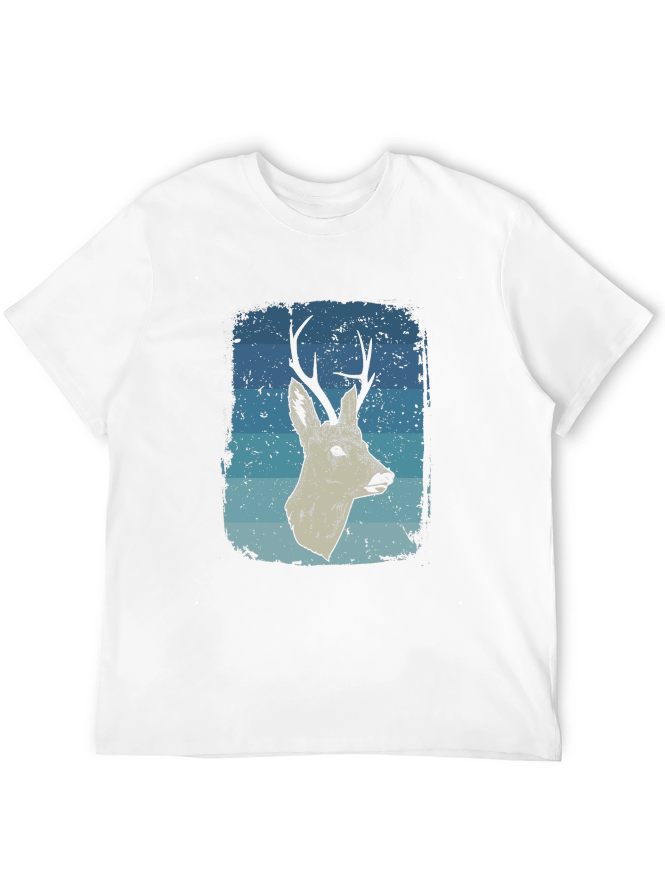 Deer Graphic T-Shirt - Mens Black Tee