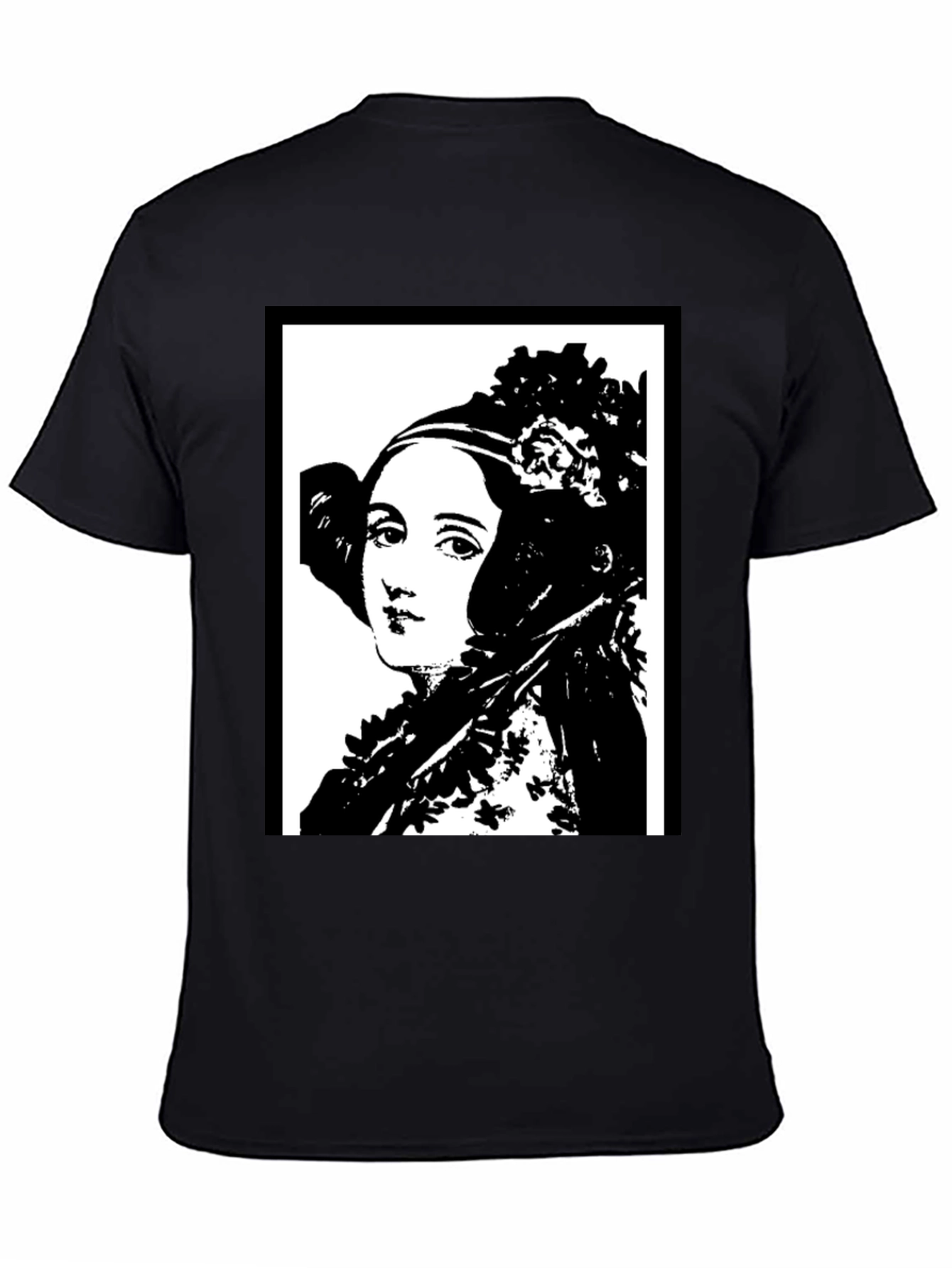 Ada Lovelace Portrait Graphic Tee - Black T-Shirt