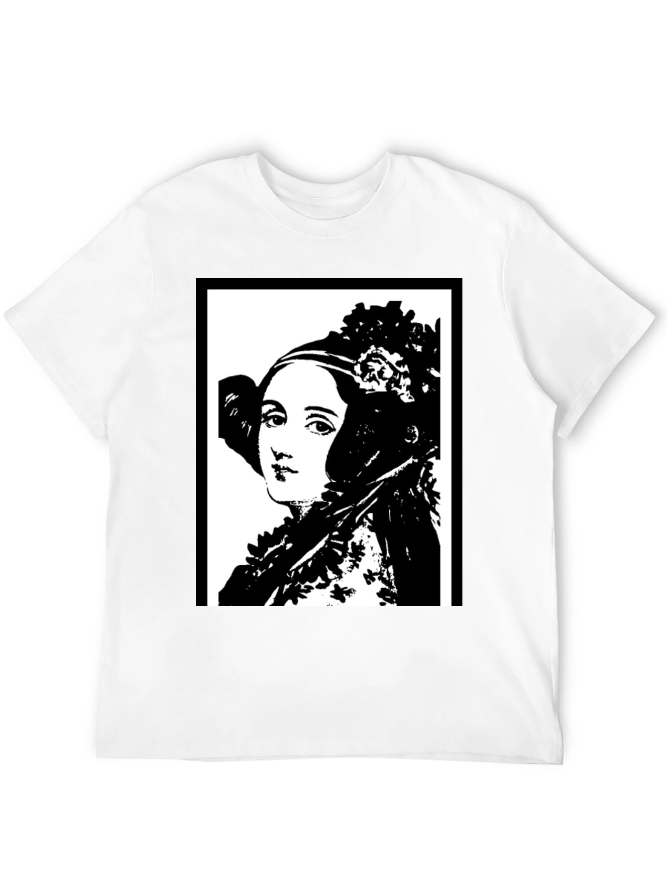Ada Lovelace Portrait Graphic Tee - Black T-Shirt