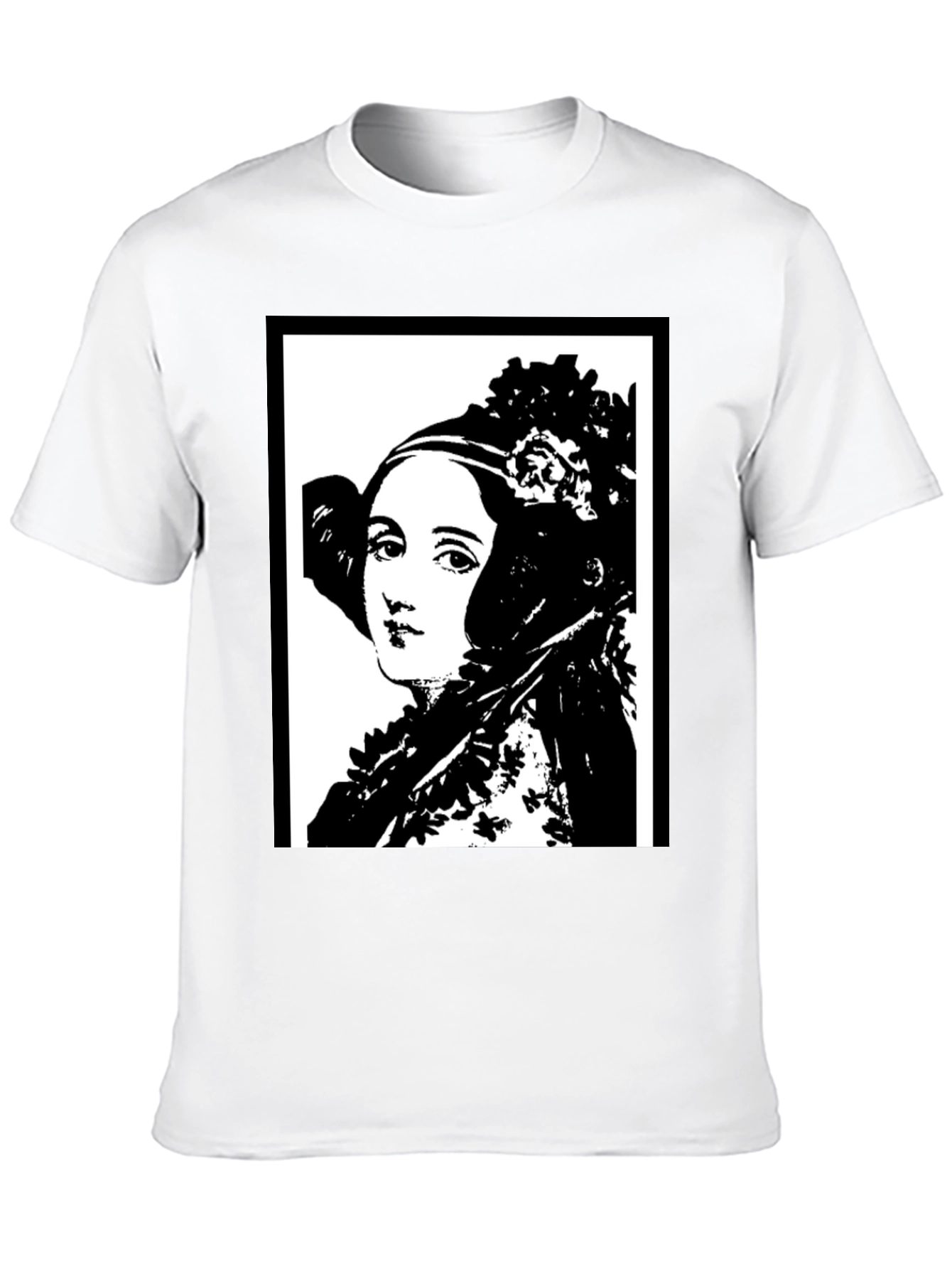 Ada Lovelace Portrait Graphic Tee - Black T-Shirt