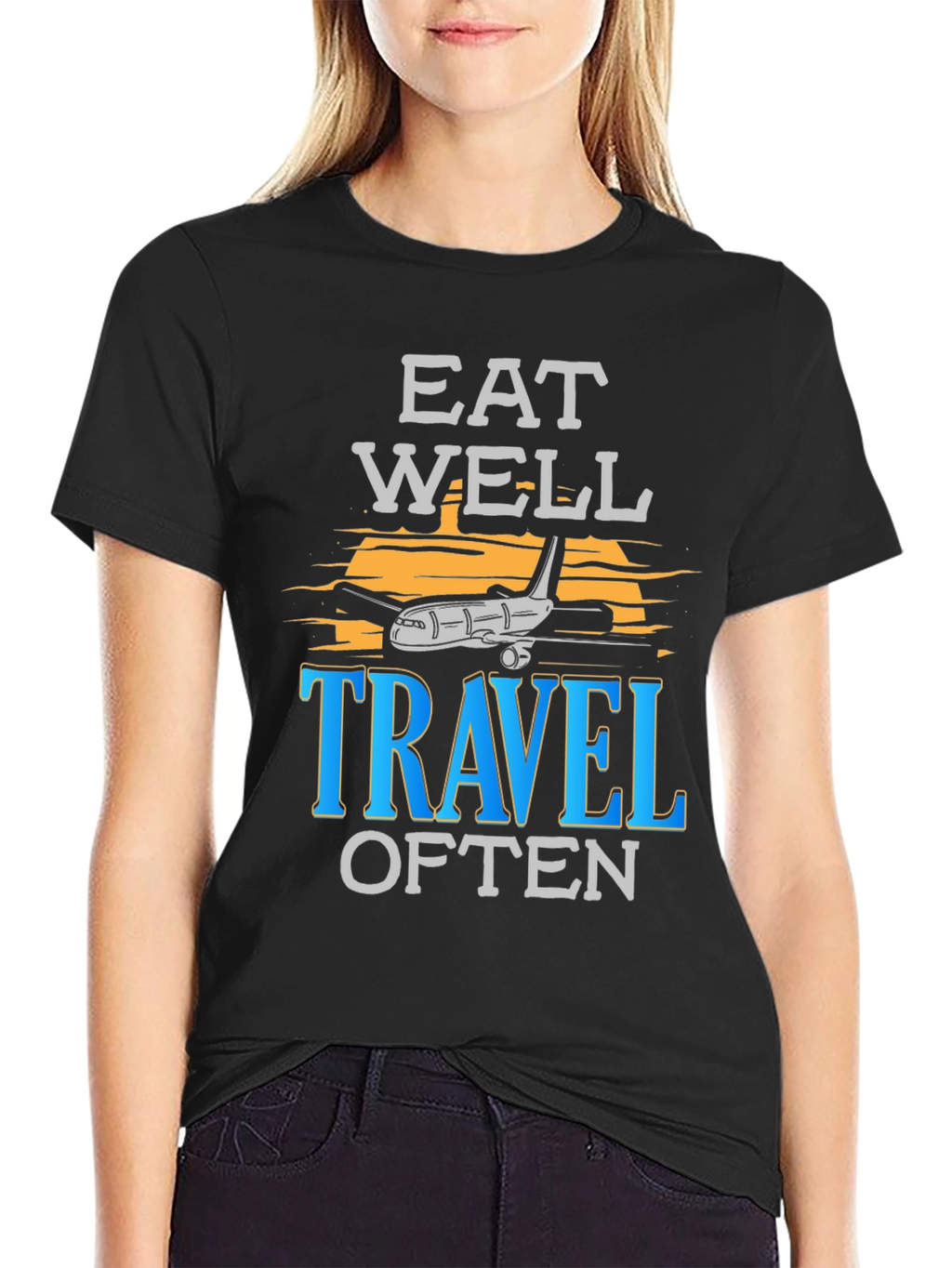 Eat Well Travel Often Graphic T-Shirt