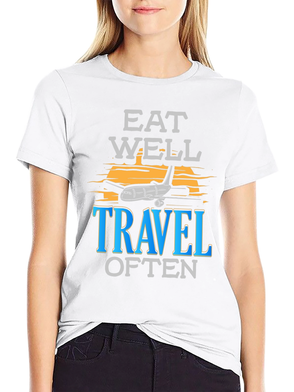 Eat Well Travel Often Graphic T-Shirt