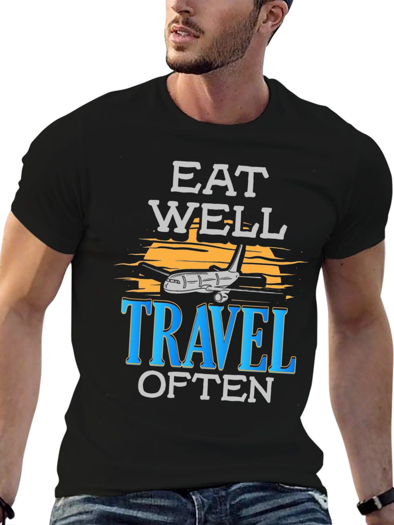 Eat Well Travel Often Graphic T-Shirt