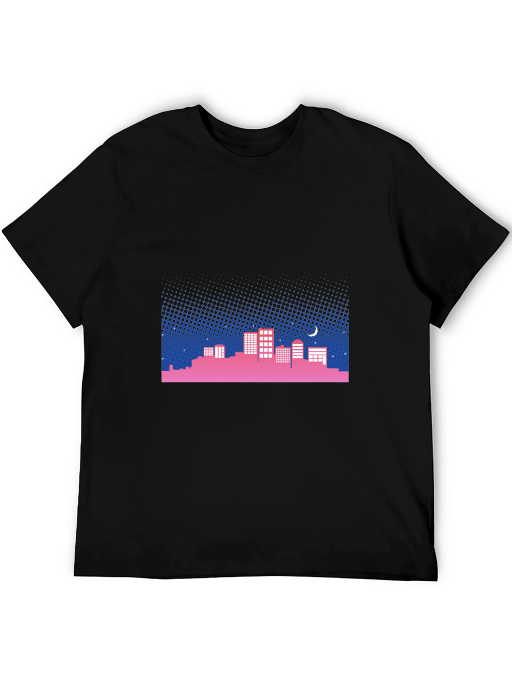 Cityscape Tee - Retro Nightlife Vibes