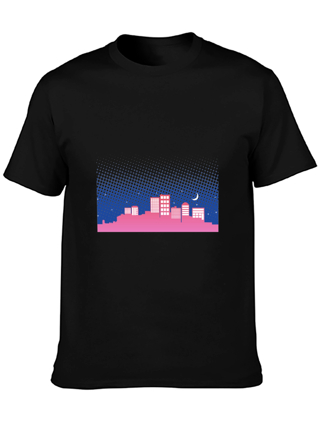 Cityscape Tee - Retro Nightlife Vibes